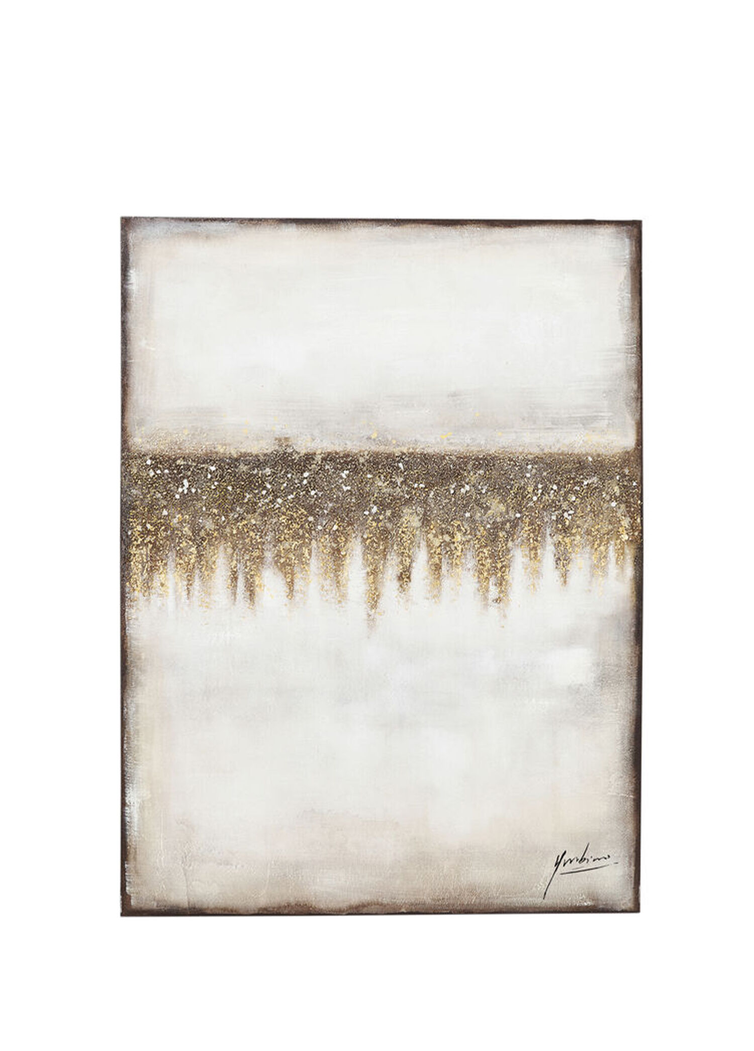Acrylic Painting Abstract Deniz Kum Detaylı Tablo 90x120 cm