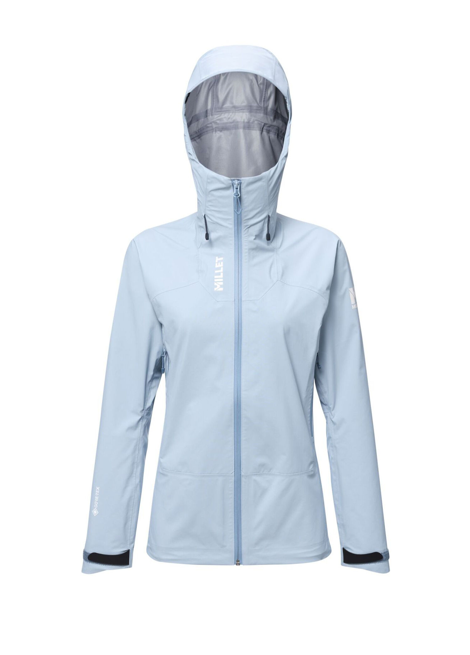KAMET Mavi Kapüşonlu Goretex Kadın Spor Ceket MIV10546