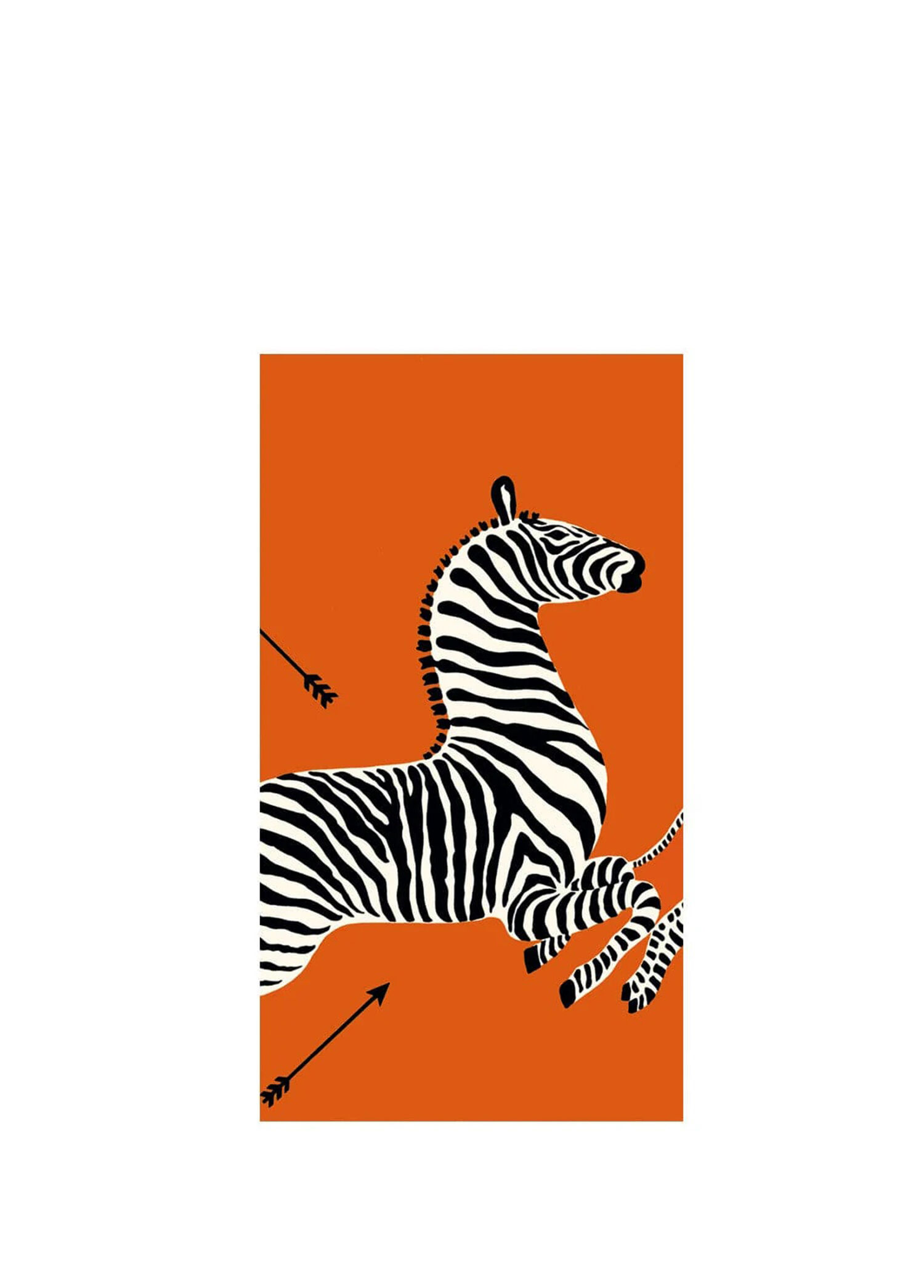 Zebras Orange Desenli 15'li Servis Peçetesi Seti