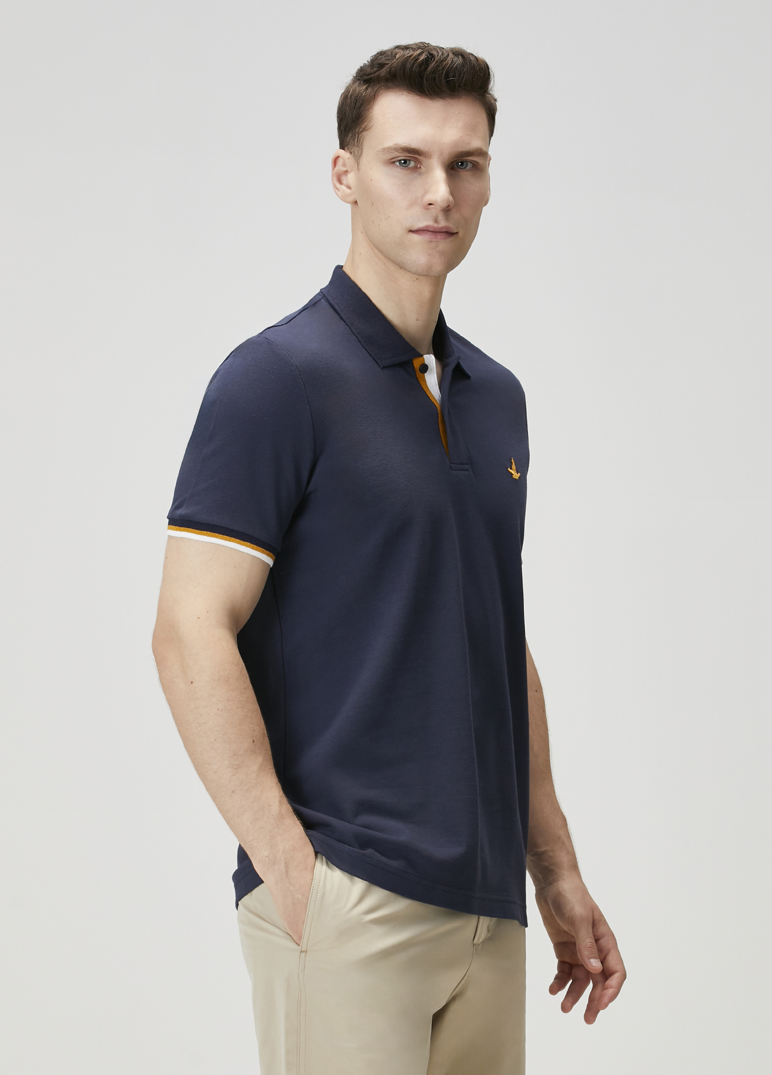 Lacivert Hardal Polo Yaka T-shirt_2