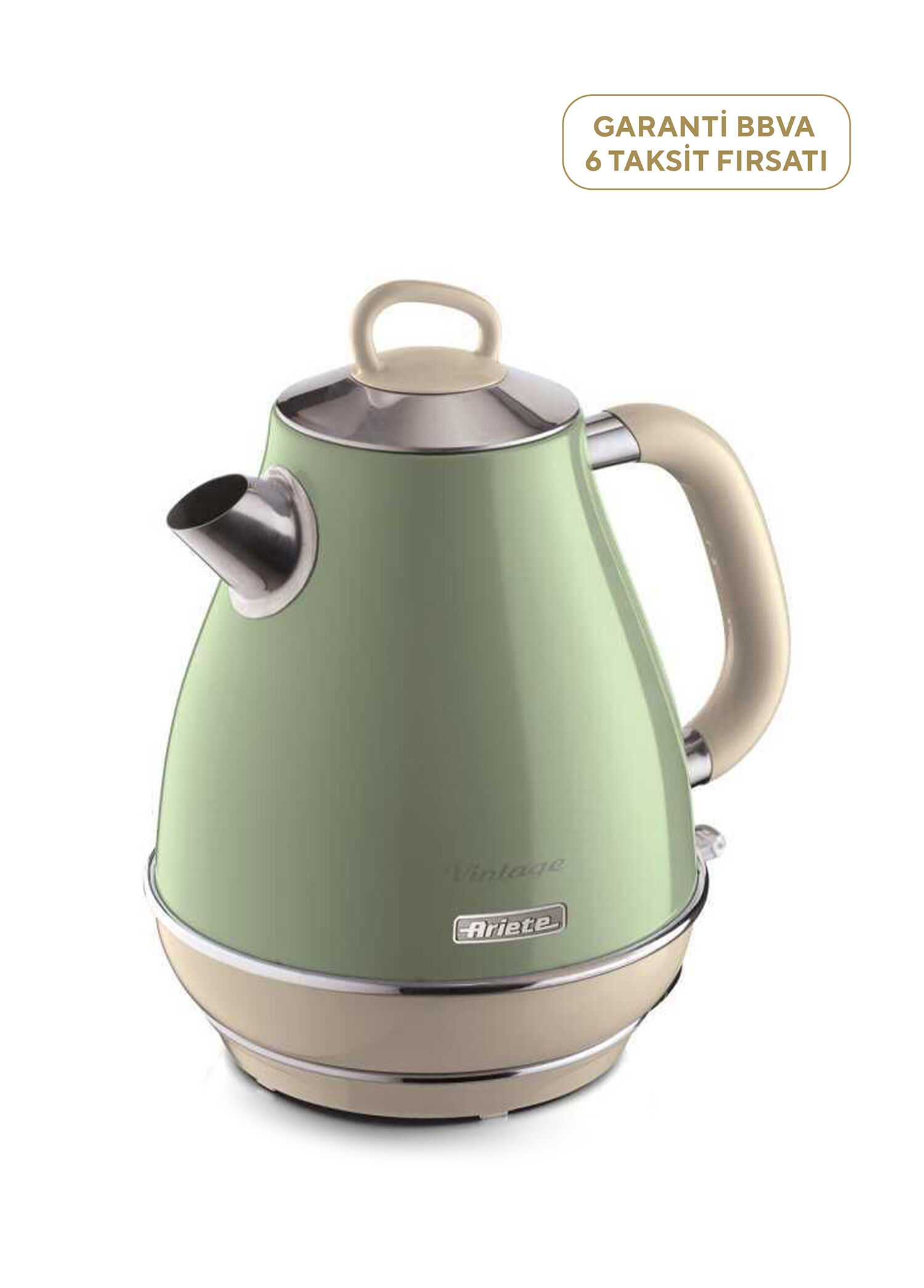 Vintage Yeşil Su Isıtıcı 1,7 lt