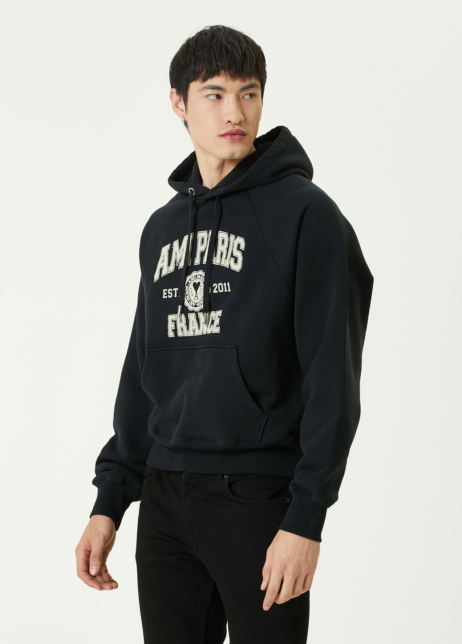 Beymen Siyah Kapüşonlu Logolu Organik Pamuk Sweatshirt. 3