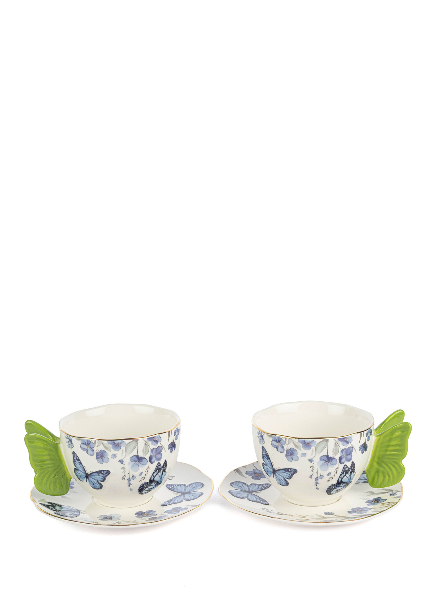 Butterfly Lovers Porselen 2'li Çay Fincan Seti