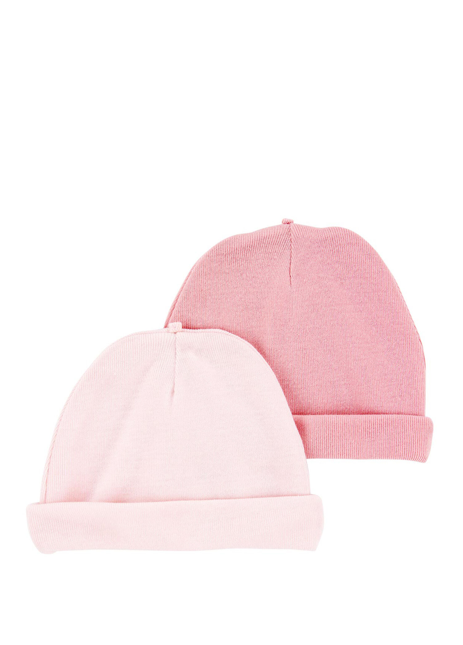 Pembe Kız Bebek 2'li Şapka Seti