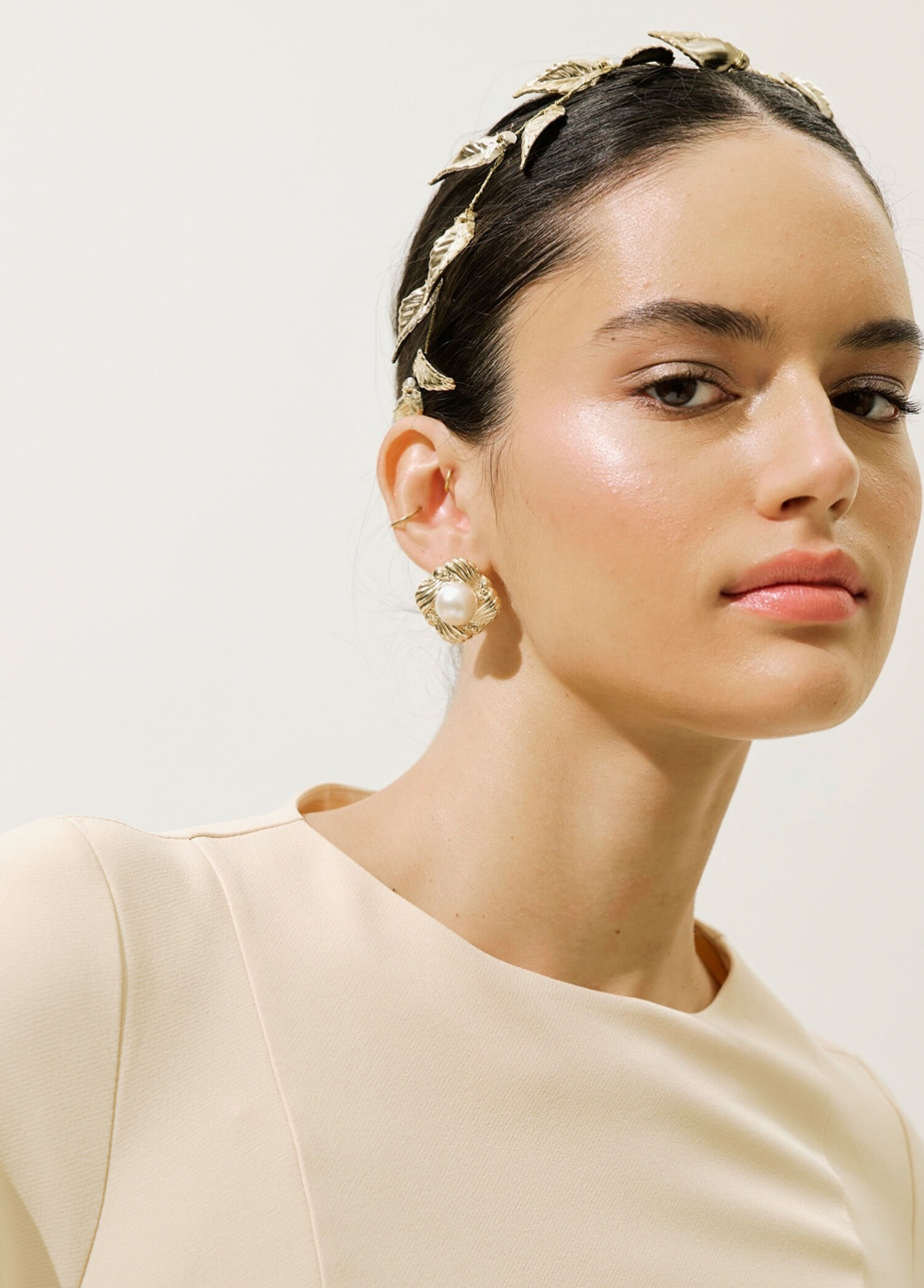 Meriç Tanın GOLD Kadın Helen Headpiece Akrilik Kadın Saç Aksesuarı