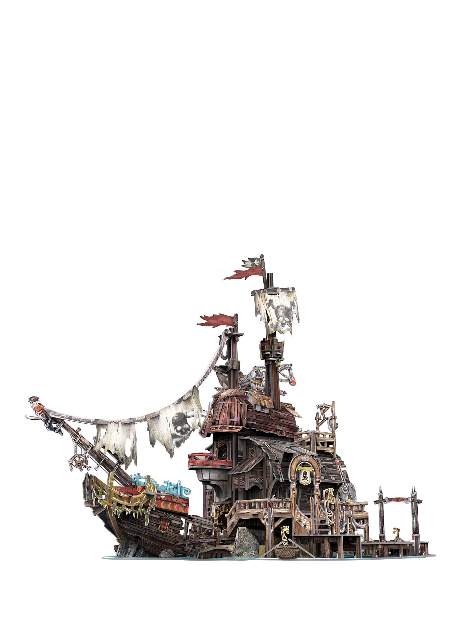 Tortuga Korsan Koyu 218 Parça Çocuk 3D Puzzle T4039H