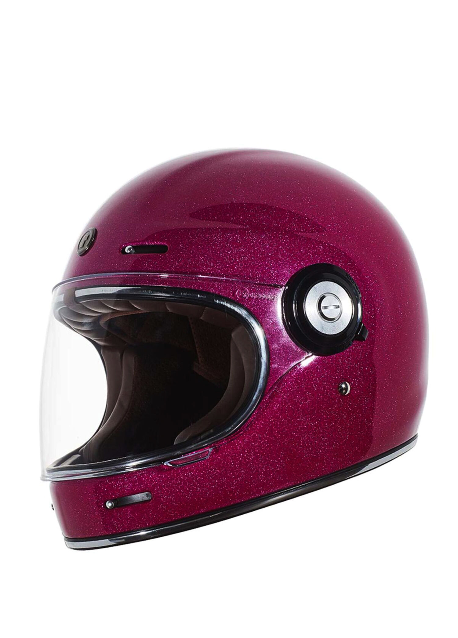 T-1 Newport Mega Flake Pembe Kapalı Motosiklet Kaskı