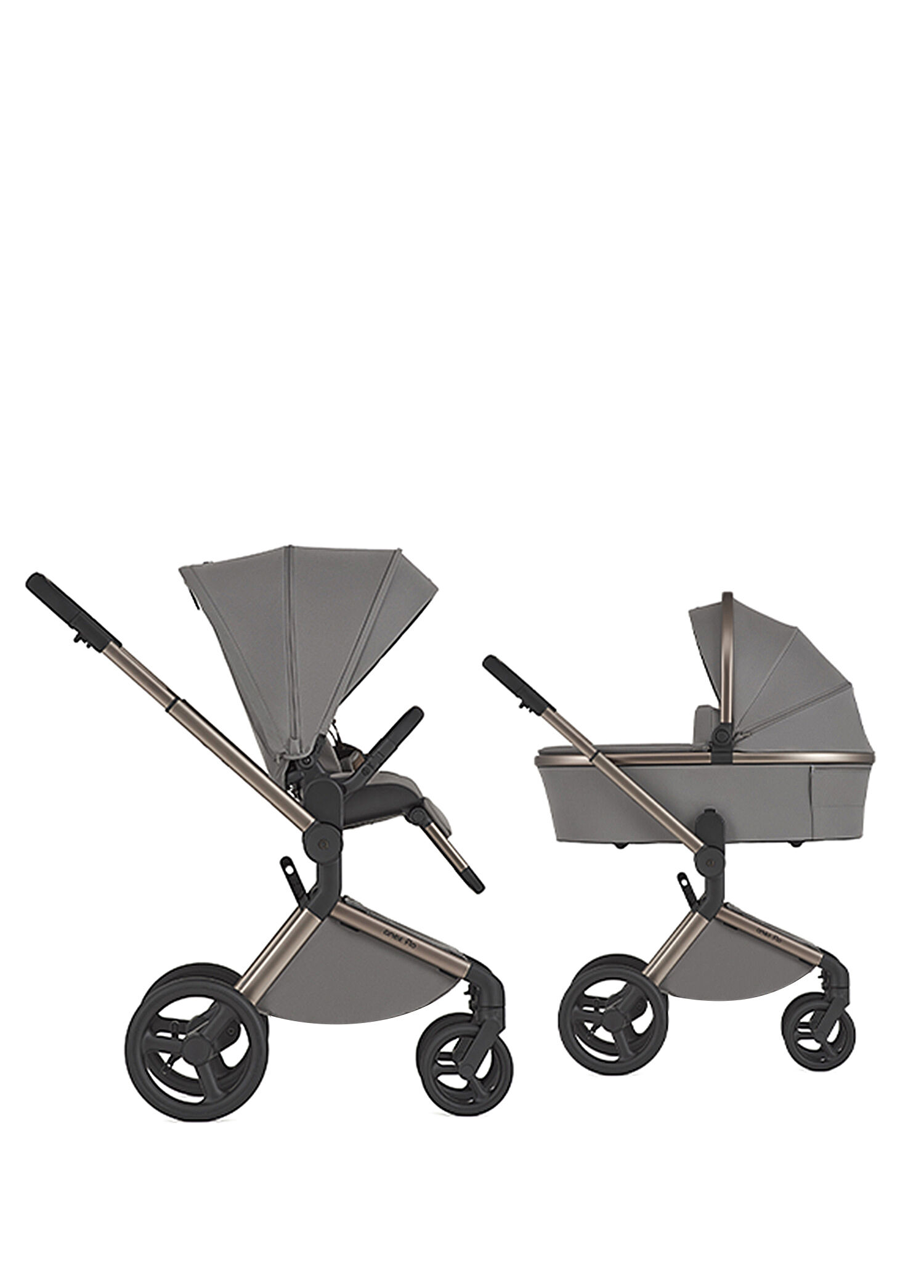 Flo 2'si 1 Arada Charm Portbebeli Gri Bebek Arabası