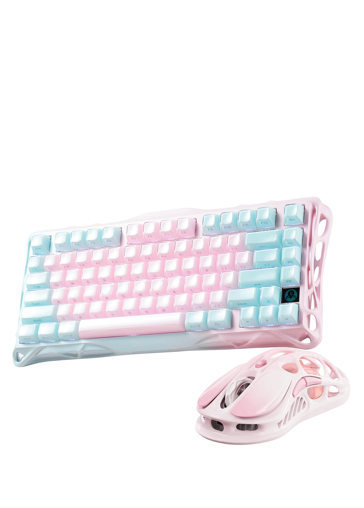 Mercury K1 Lite Lumen Rose Mekanik Gaming Klavye ve M1 Pro Kablosuz Optik Mouse Seti
