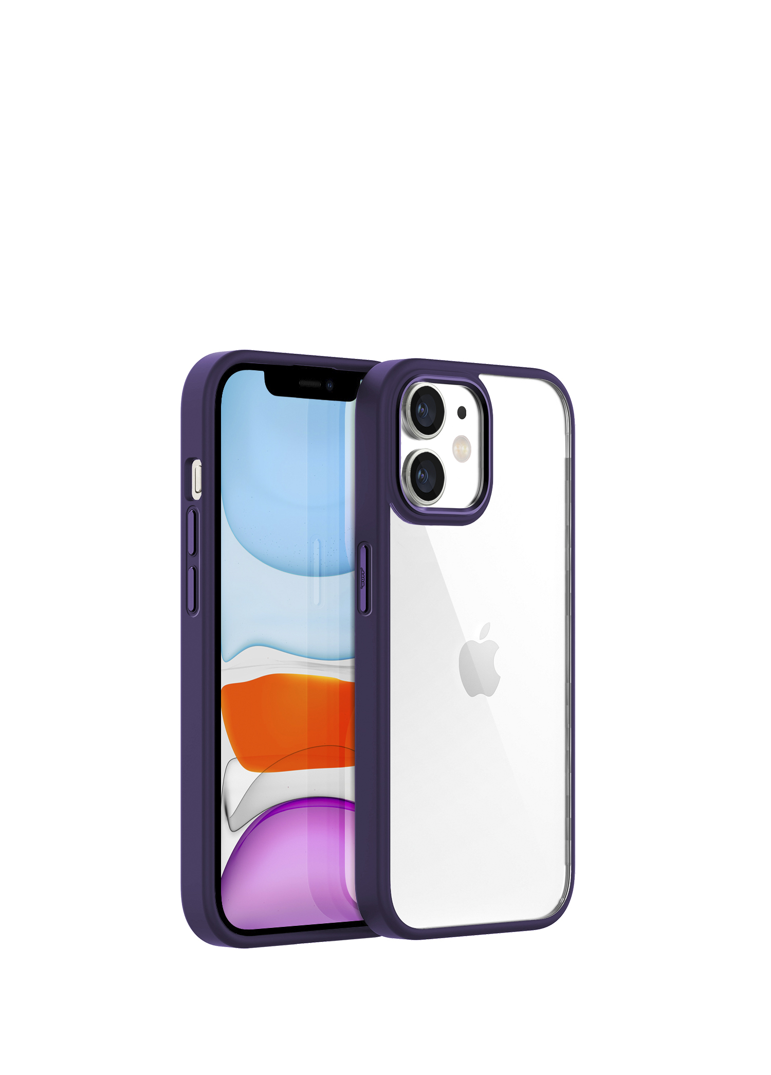 iPhone 11 New Air Bumper Mor Plastik Kılıf