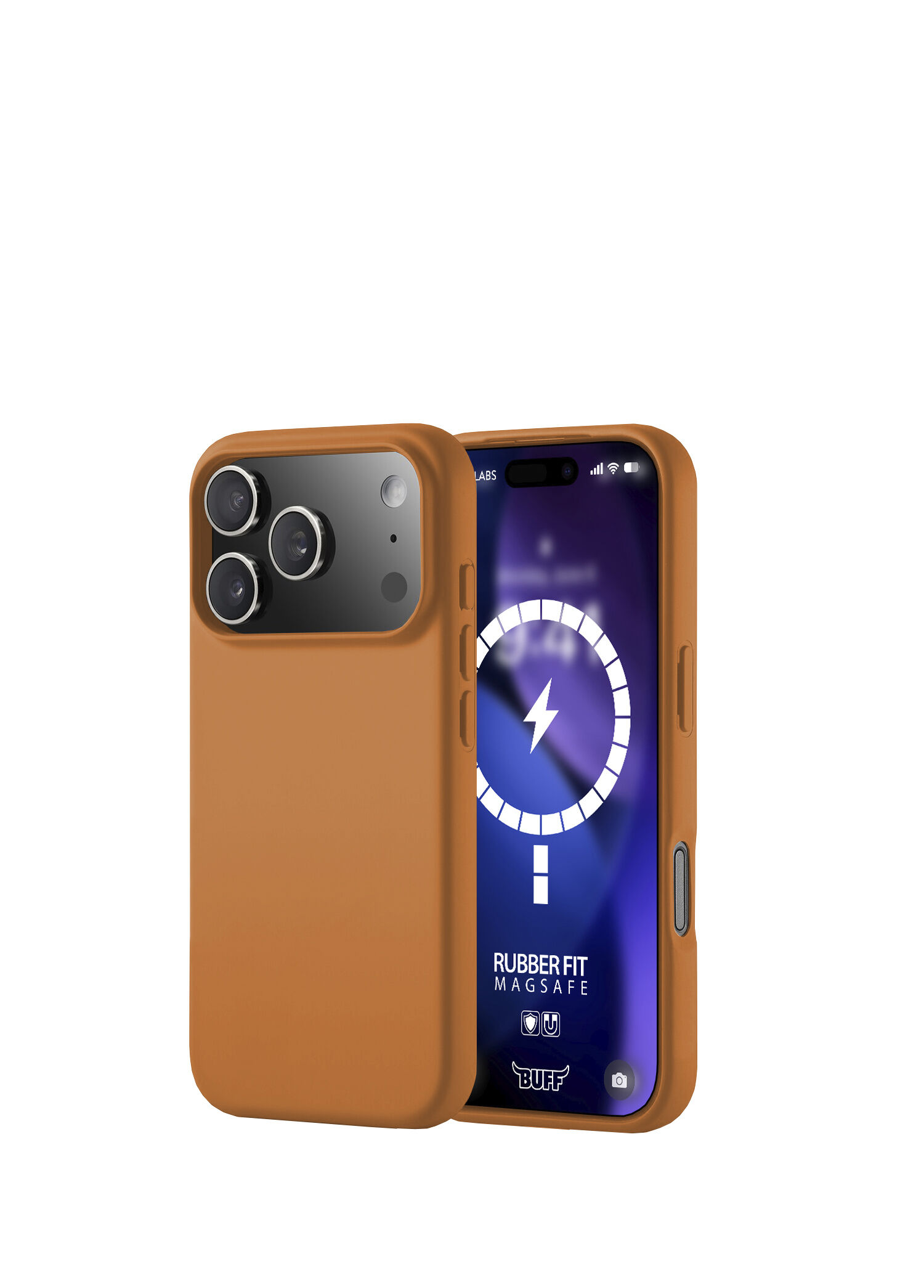iPhone 17 Pro Rubber Fit Orange Silikon Magsafe Uyumlu Telefon Kılıfı
