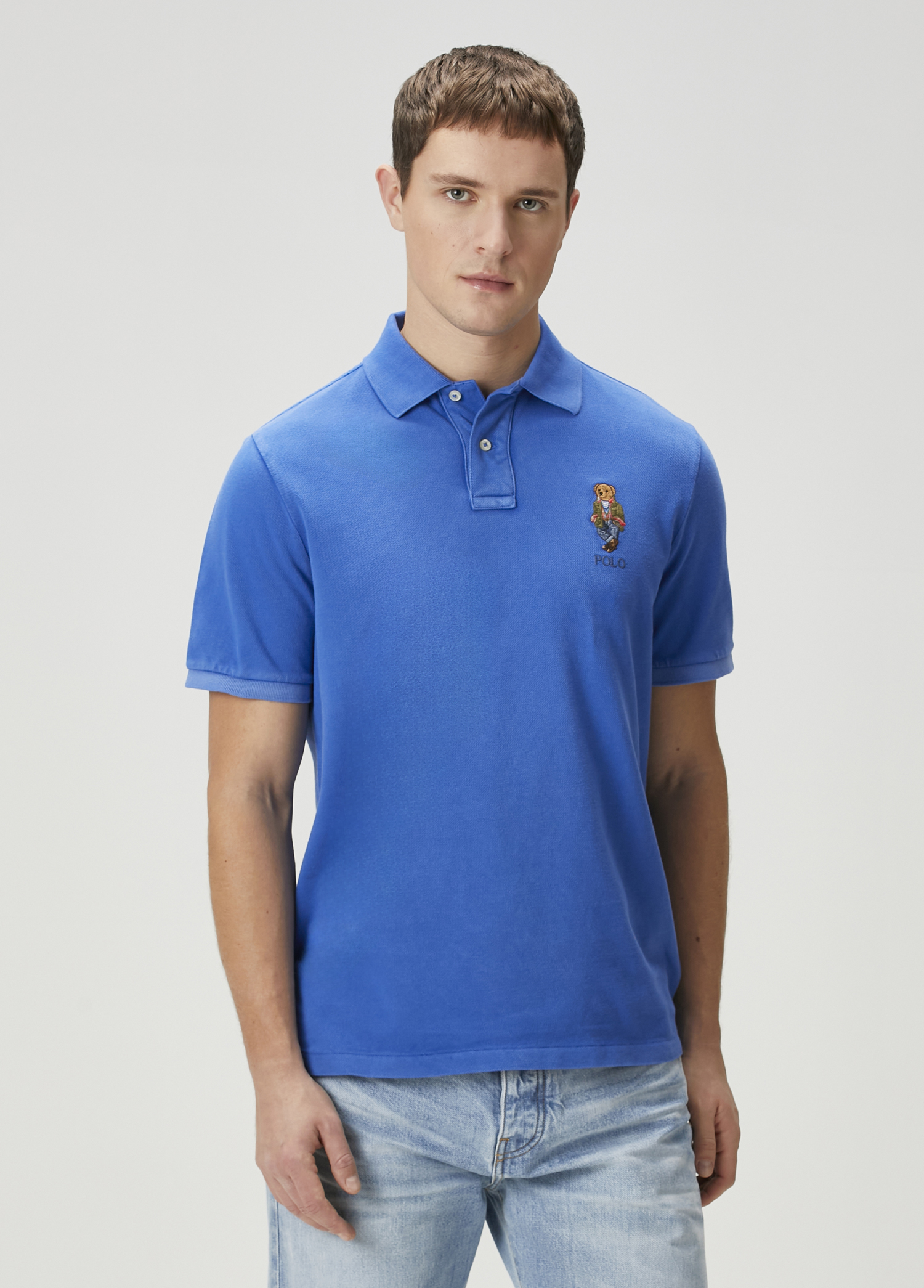 Indigo Polo Yaka T-shirt