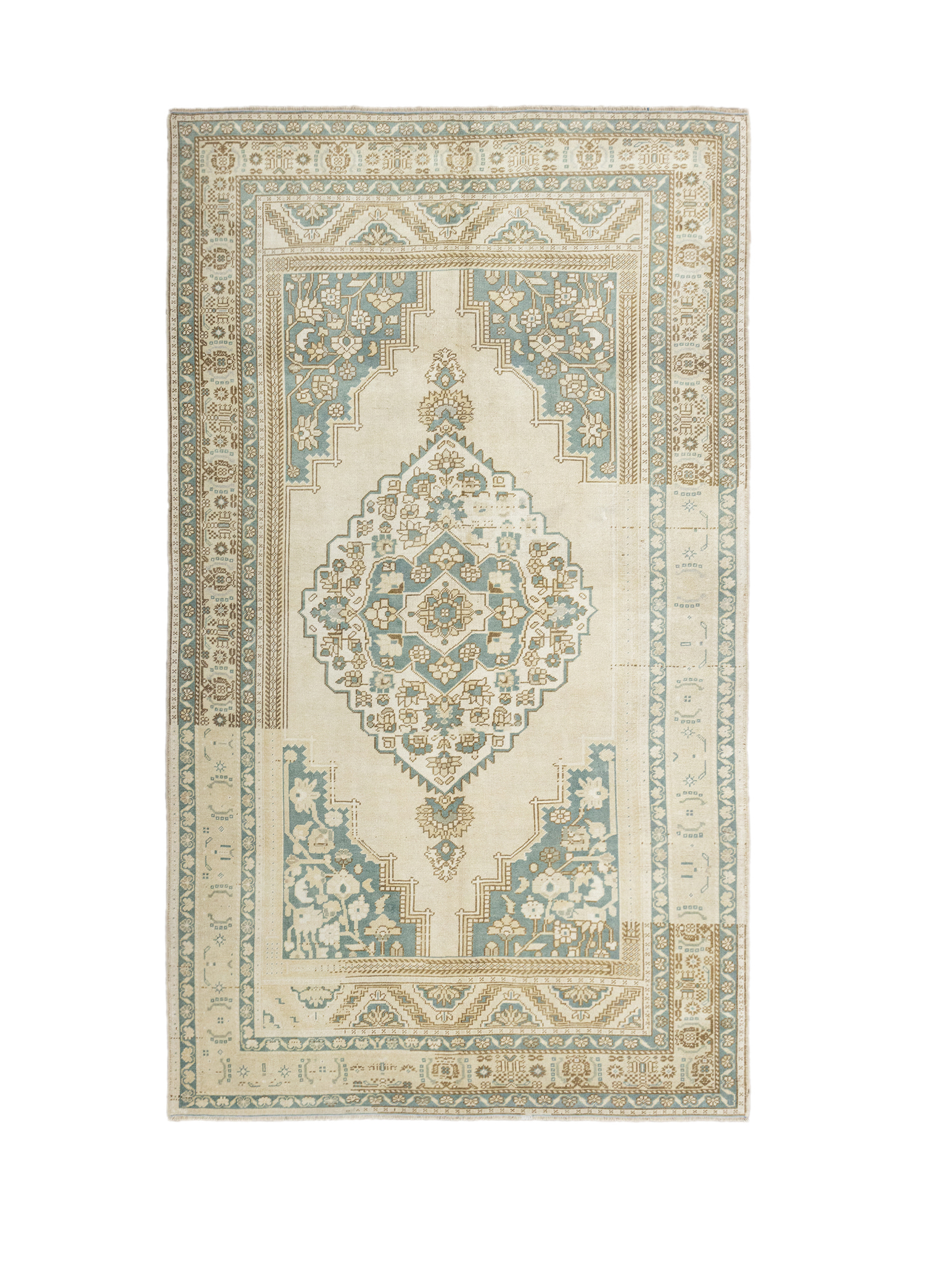 Zeren Abraj Desenli El Dokuma Yün Halı 179x299 cm