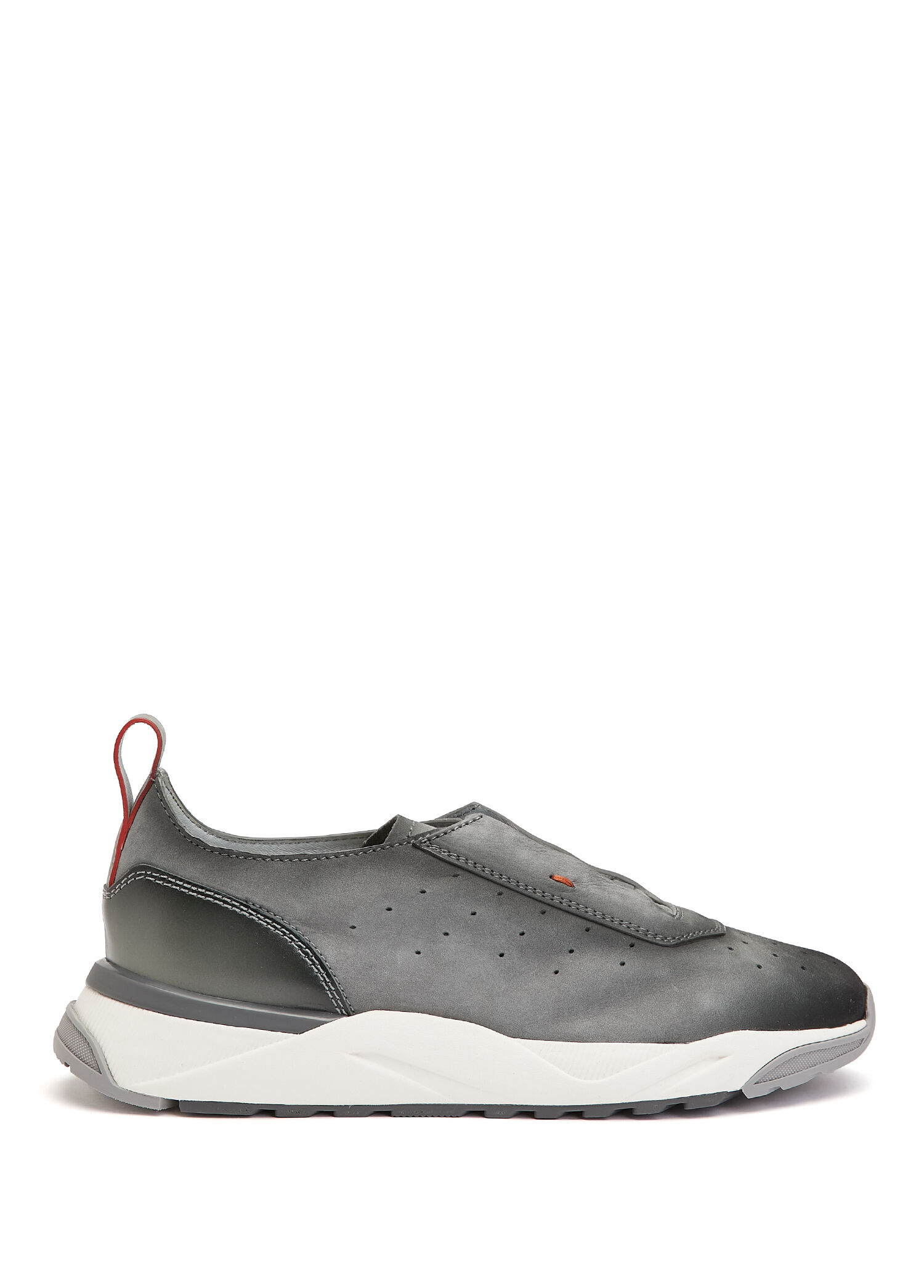 Gri Erkek Deri Sneaker