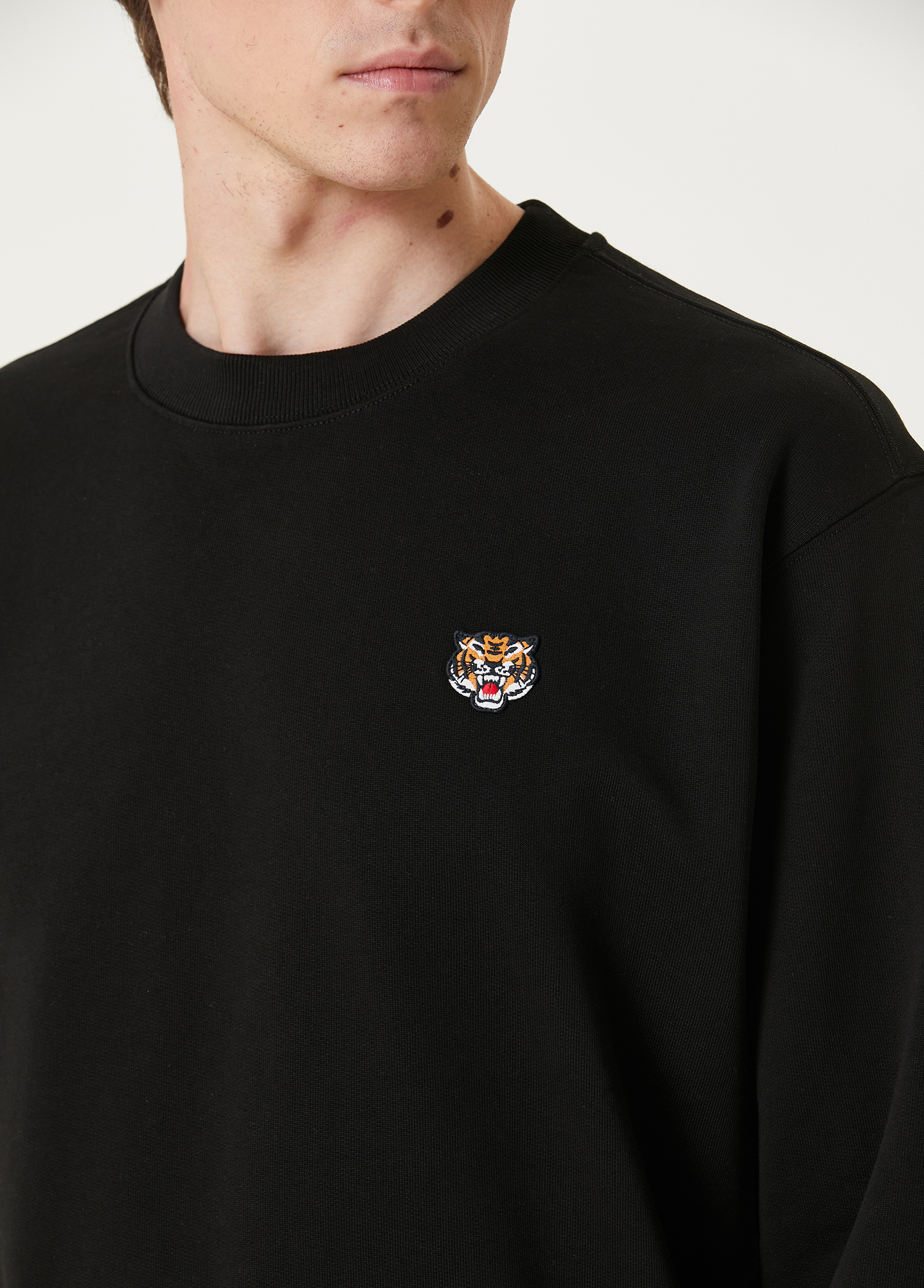 Lucky Tiger Kenzo Jumper Small Logo Kenzo Lucky Tiger Embroidered