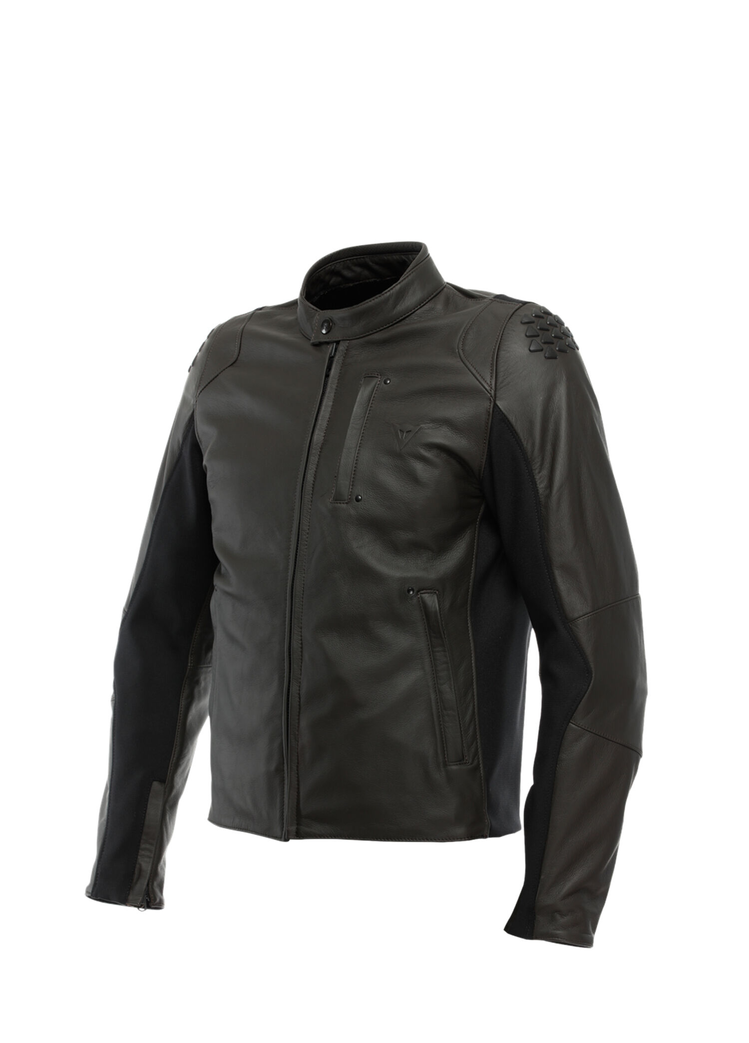 Istrıce QDF Dark Brown Deri Erkek Motosiklet Montu