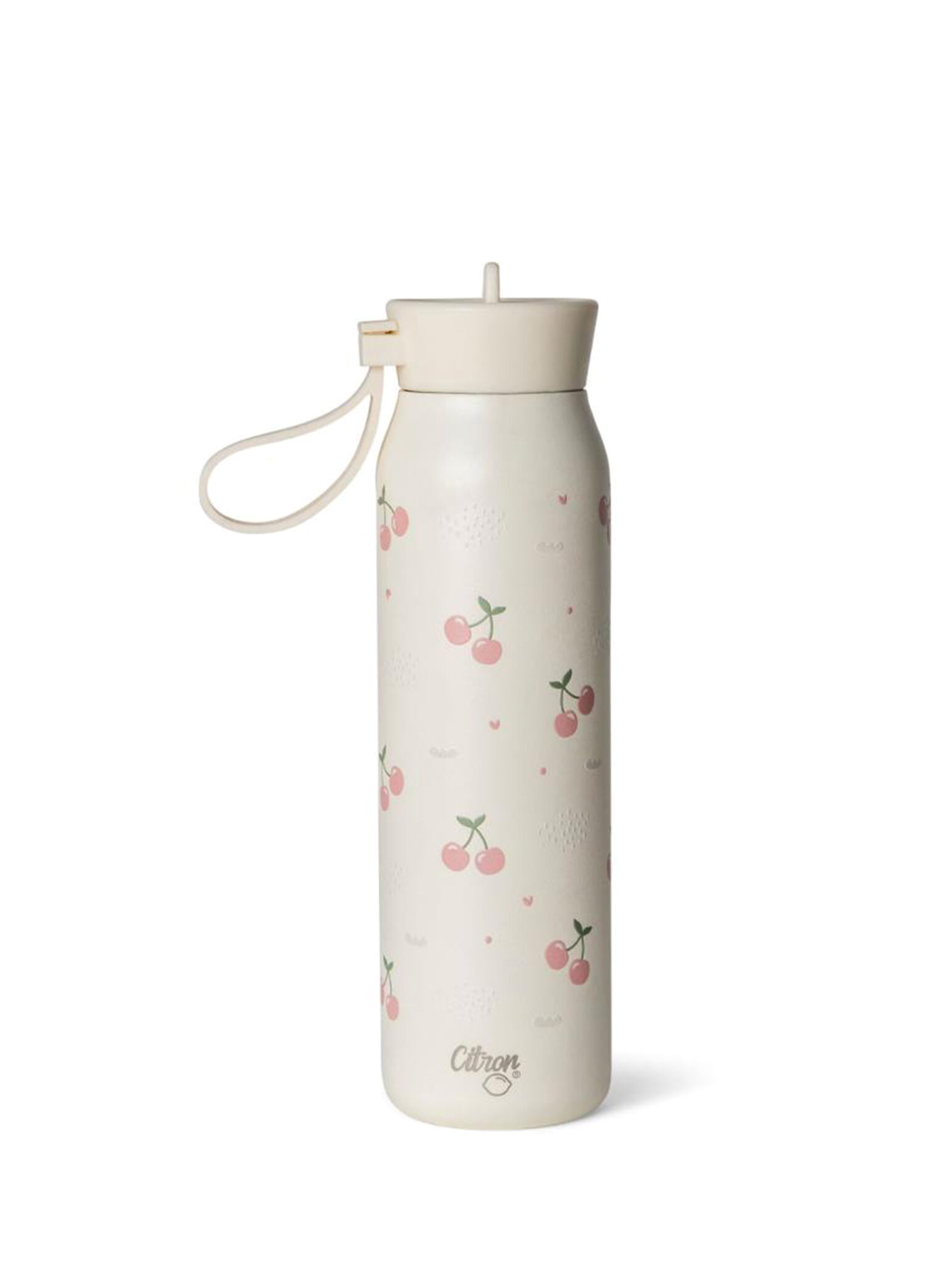 Cherry Krem Rengi Çelik 3 Katmanlı Çocuk Termos Seti 350 ml