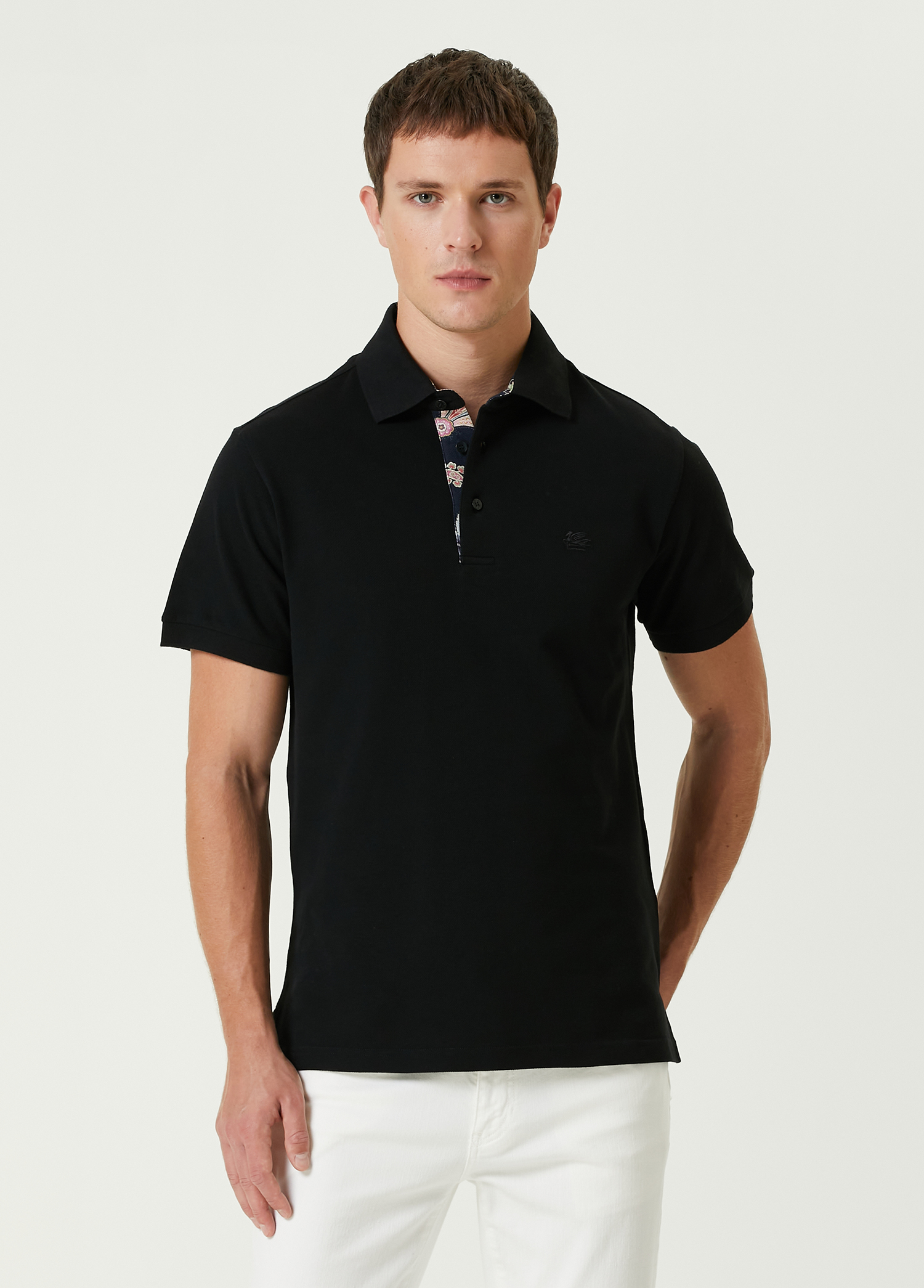 Siyah Polo Yaka T-shirt