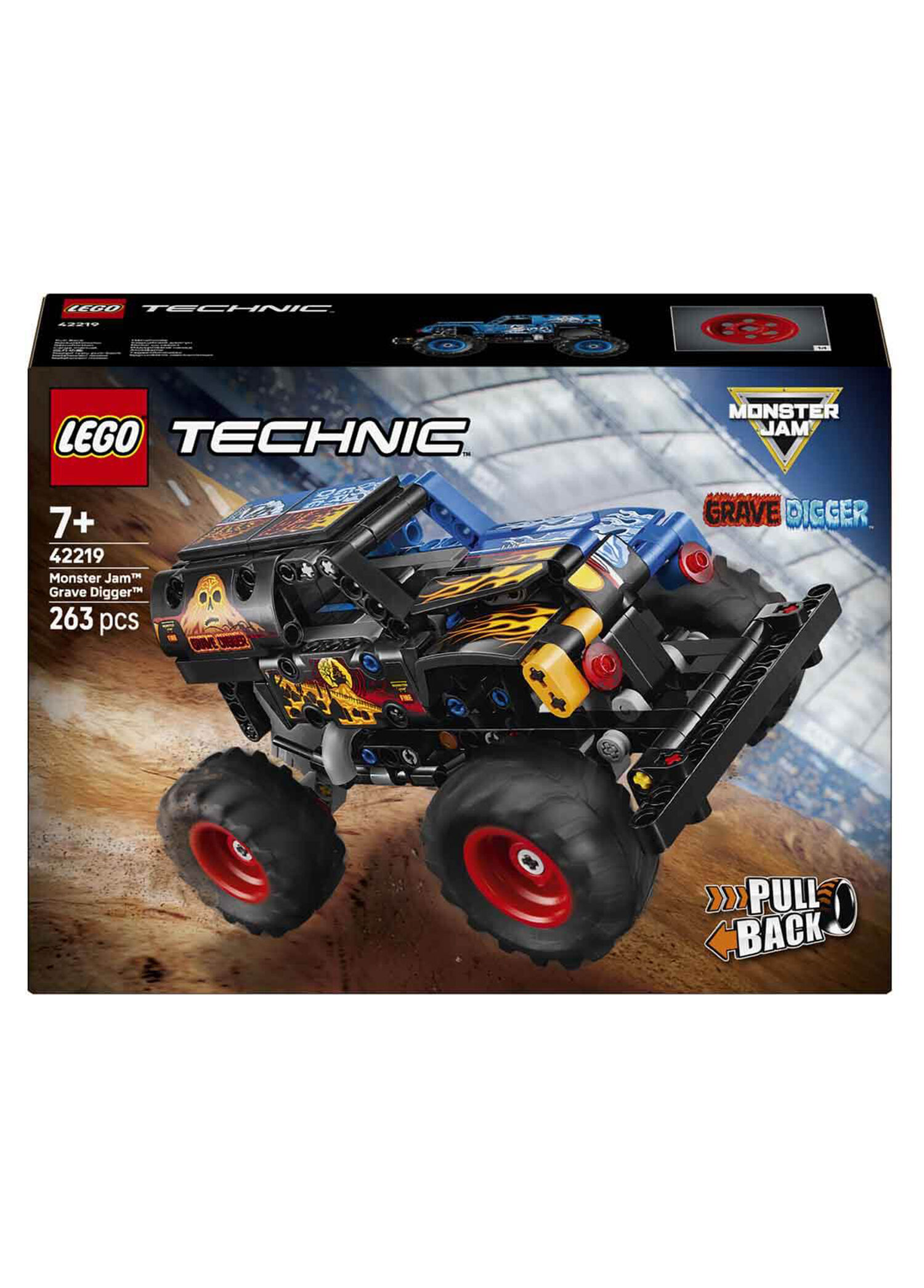 LEGO - Technic Monster Jam Grave Digger Ateş ve Buz 263 Parça 7+