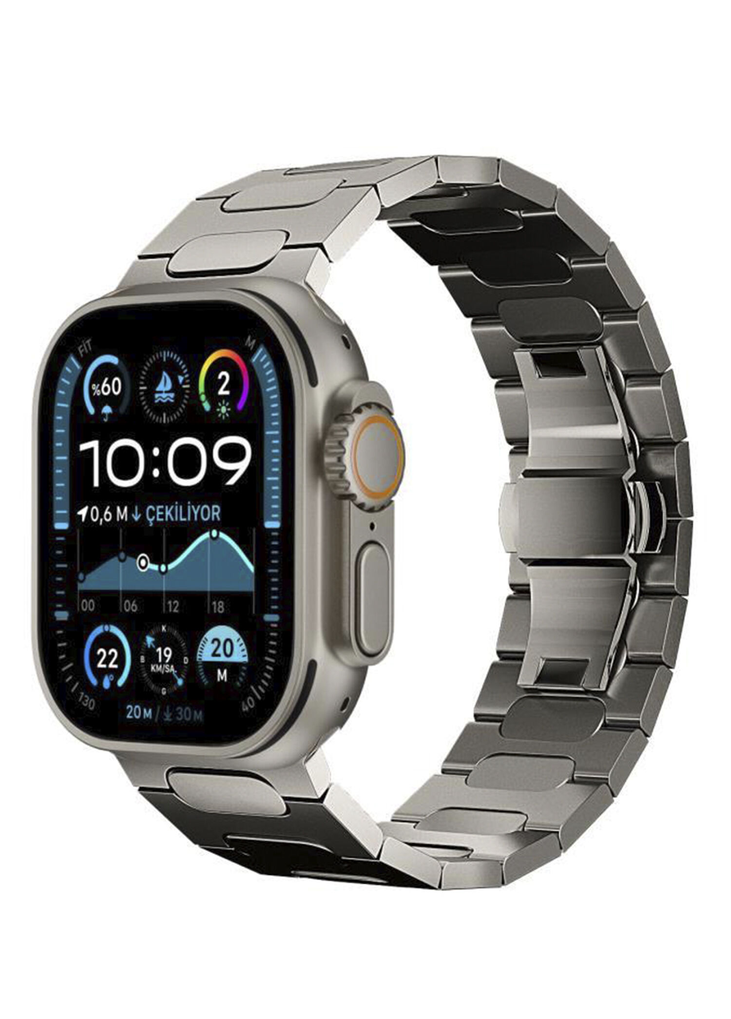 Titanova Mat Starlight Apple Watch Uyumlu Titanyum Akıllı Saat Kordon