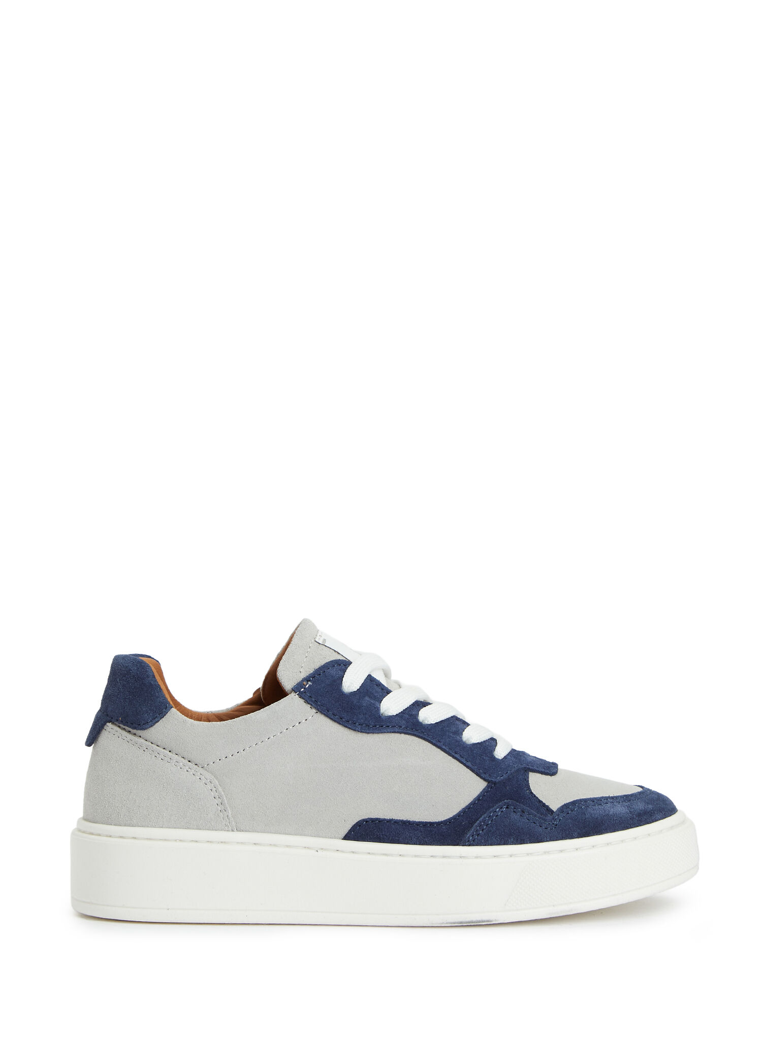 Gri Erkek Çocuk Deri Sneakers