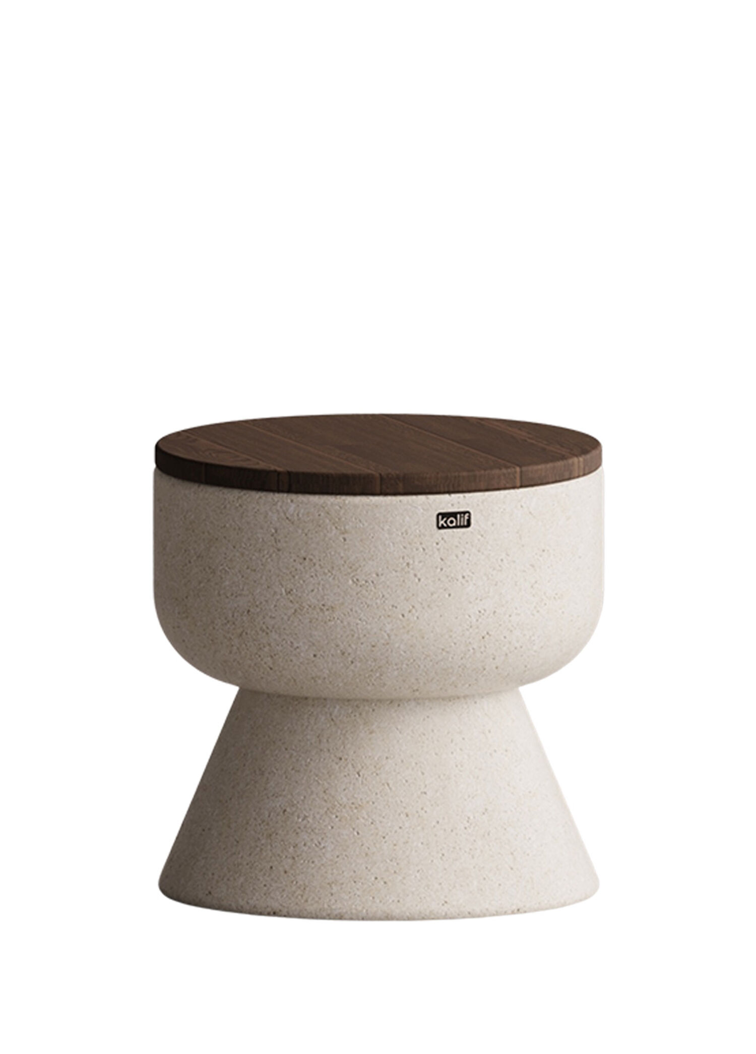 Rusa Krem Beton Tabure