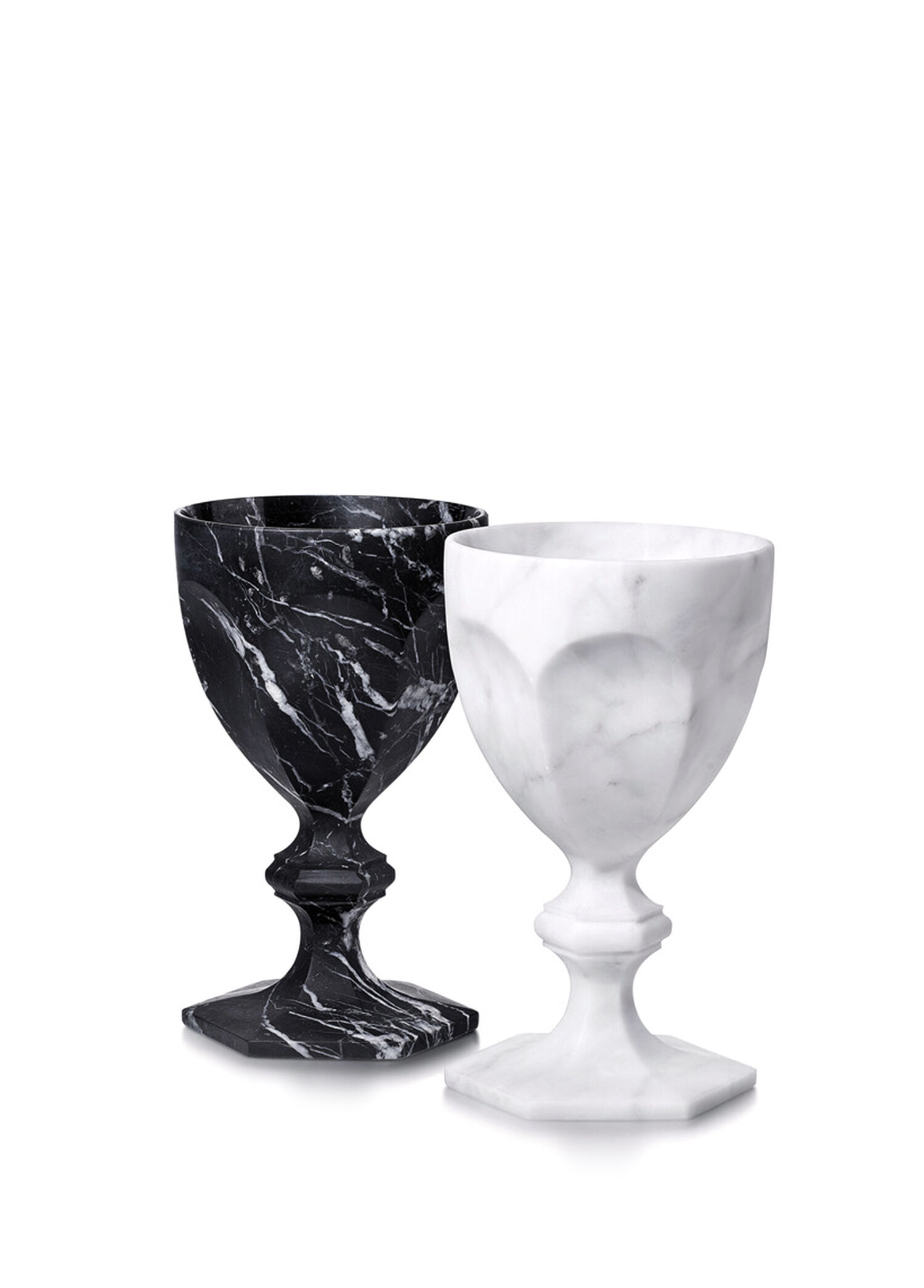 Harcourt Marble Mermer İkili Kadeh Seti
