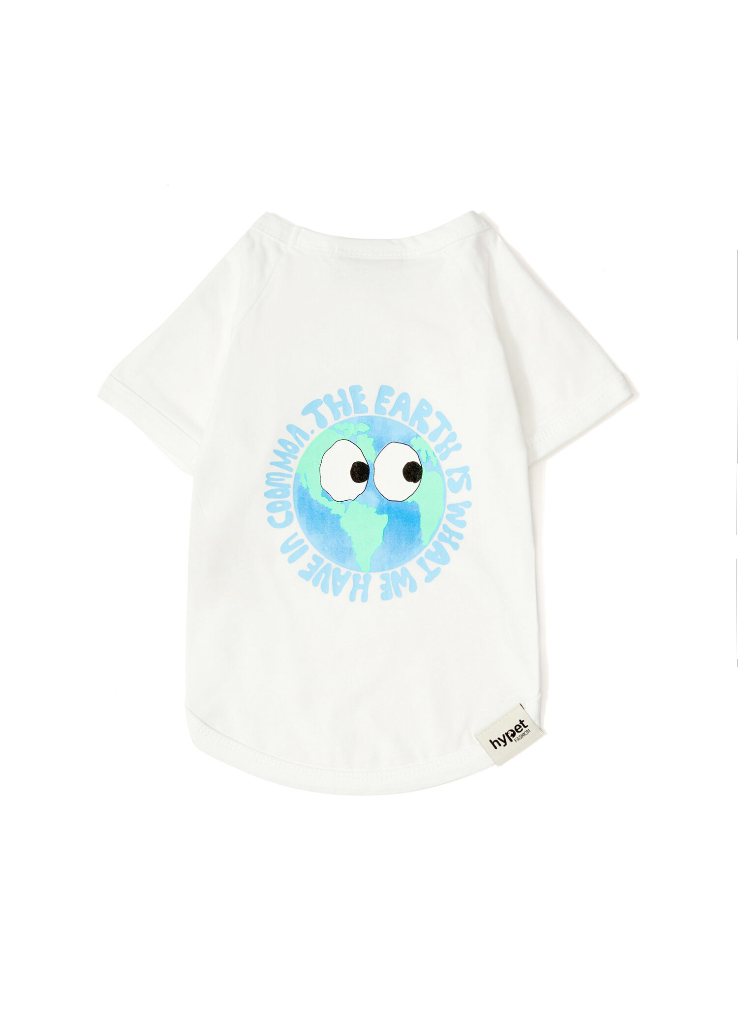 Earth Tee Pamuklu Beyaz Köpek T-shirt