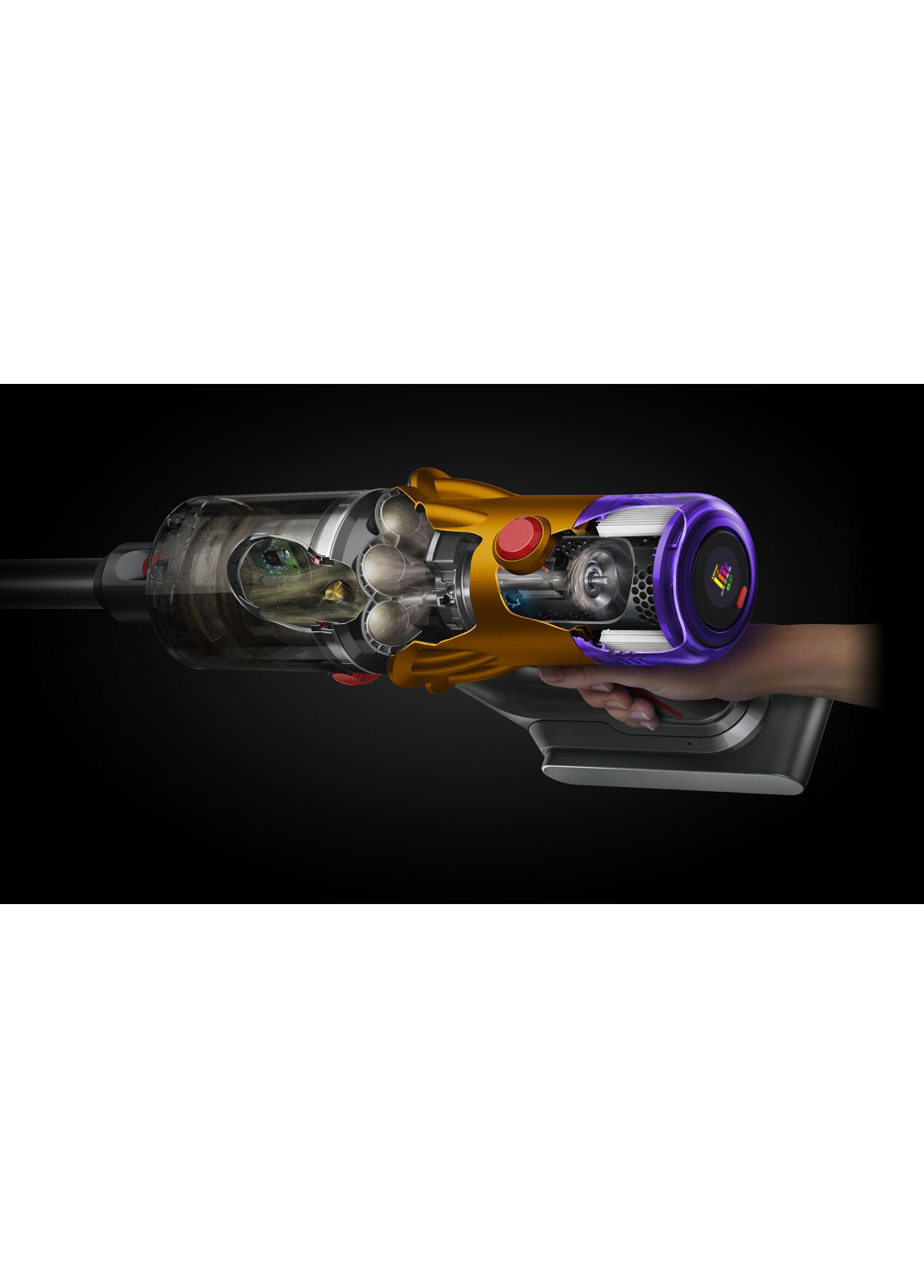 Dyson - V12 Detect Slim Absolute Kablosuz Dikey Süpürge - Gri