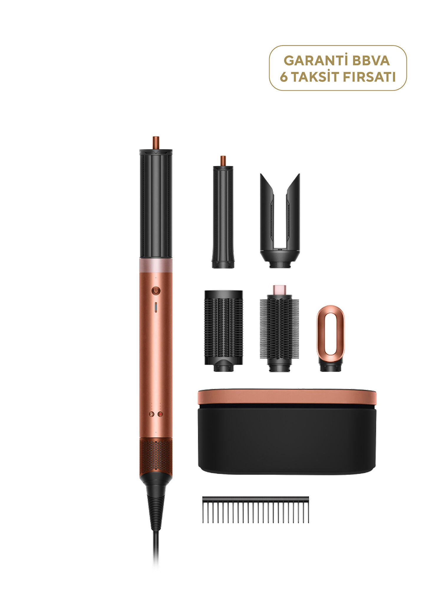Airwrap Co-anda2x™ Saç Şekillendirme ve Kurutma Seti (Amber Silk)