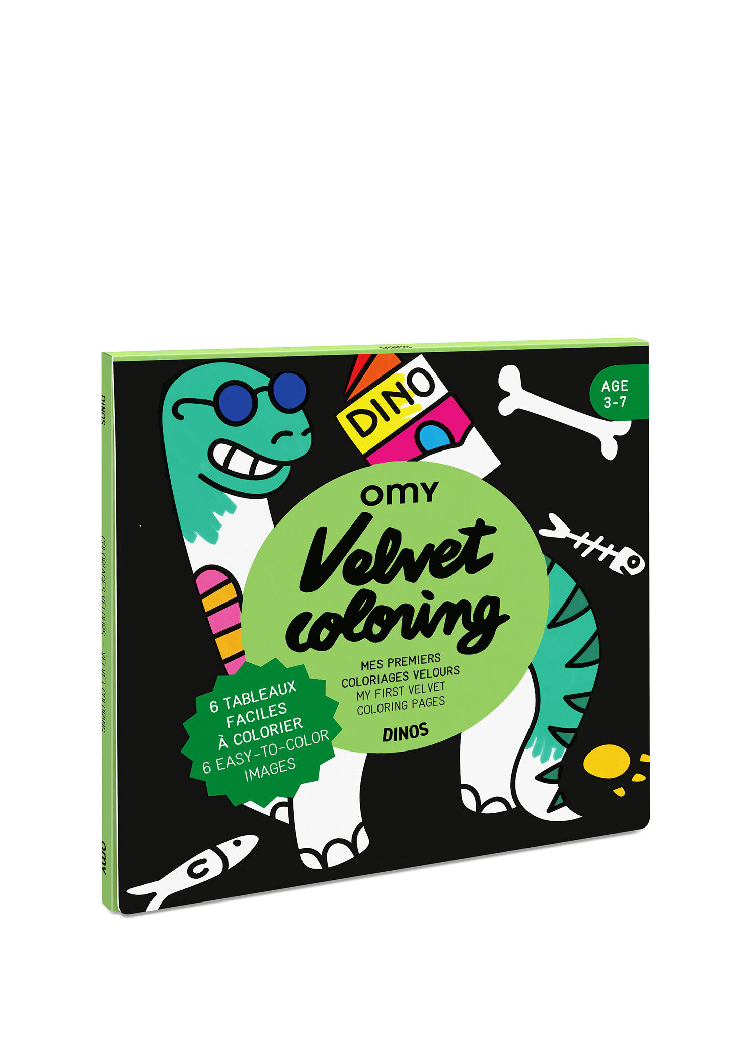 Velvet Coloring Dino Kadife Boyama Kartları