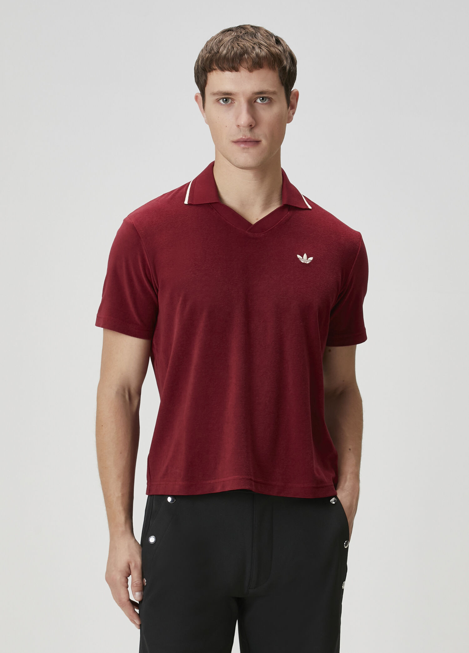 Adidas - Burgundy Polo T-Shirt