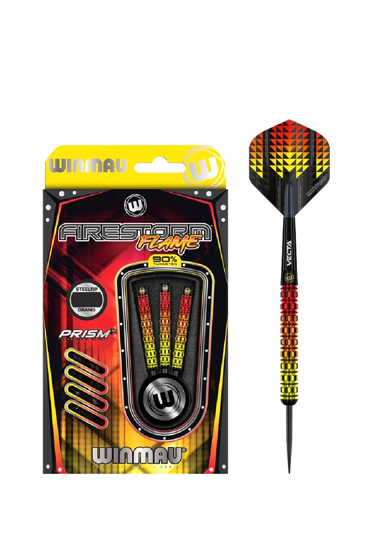 Firestorm Flame 1 %90 Tungsten Çelik Uçlu Dart Oku
