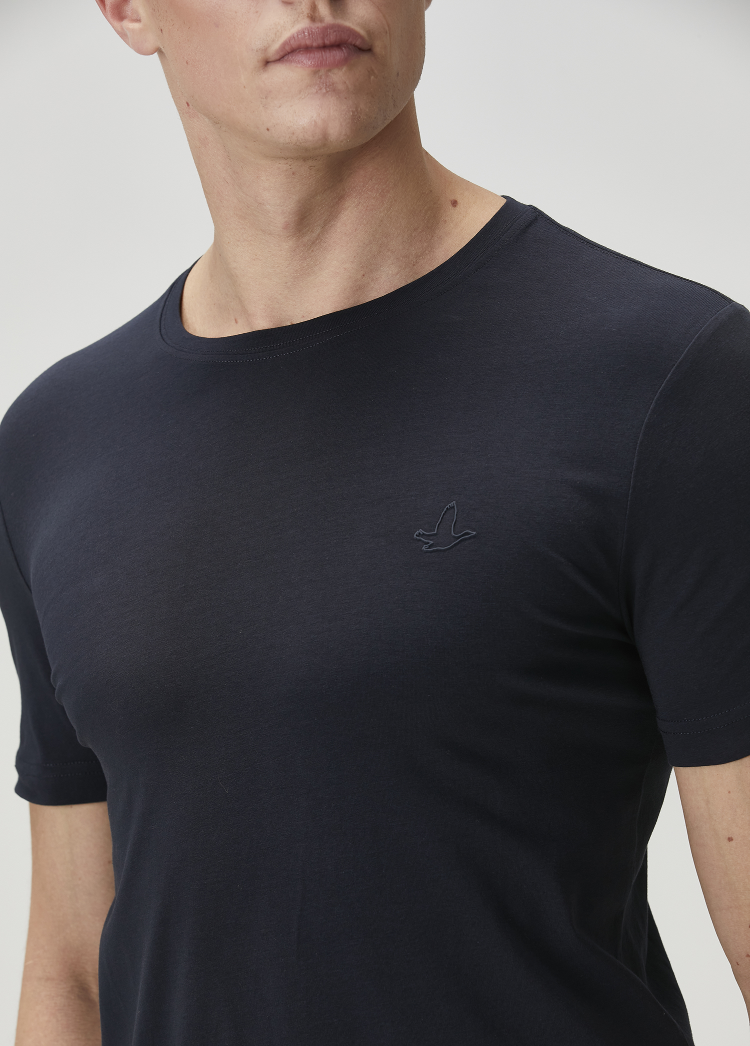 Lacivert Basic T-shirt_6