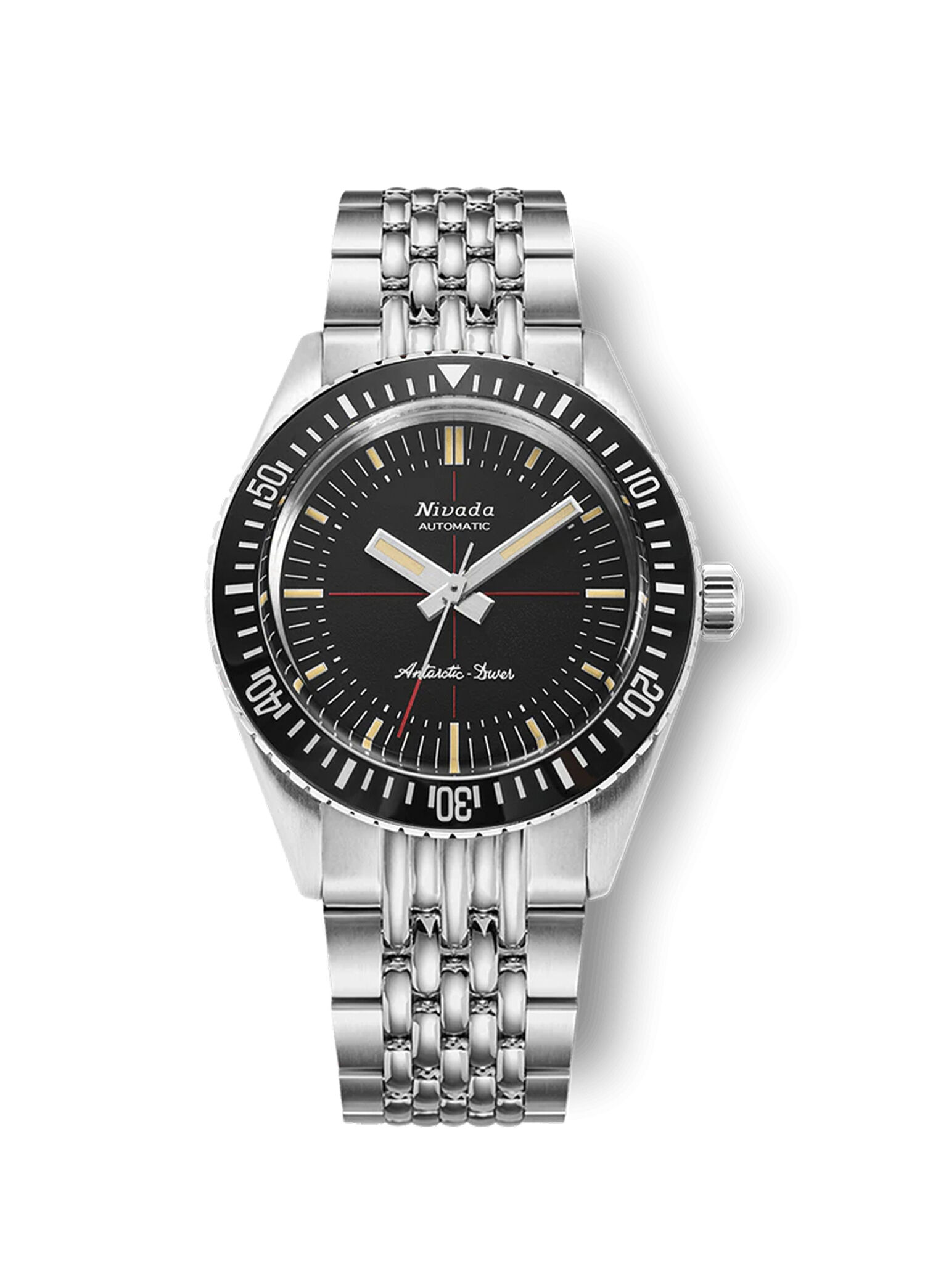 Nivada Grenchen Siyah Erkek 32044A04 Antarctic Diver No-Date Metal