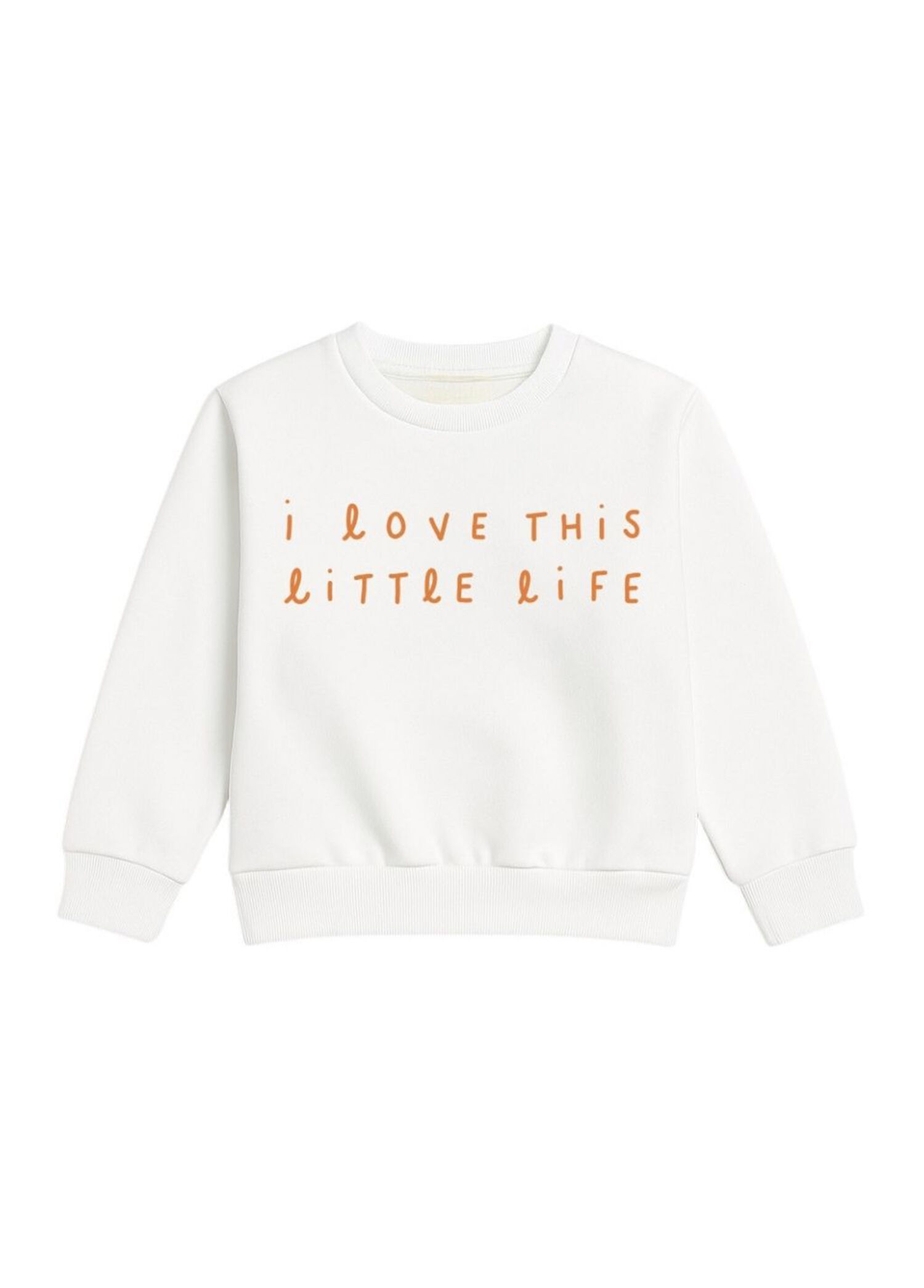 Pasta Ekru Uzun Kollu Kız Çocuk Sweatshirt