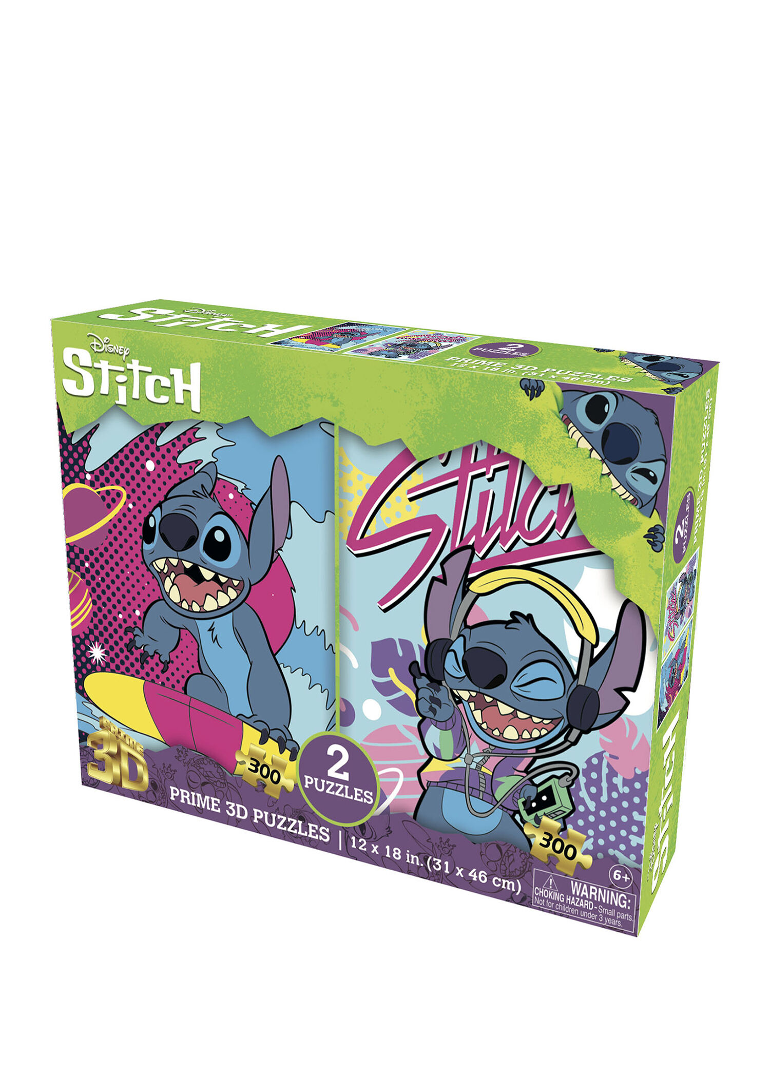 Disney Stitch 300 Parça 3D İkili Puzzle