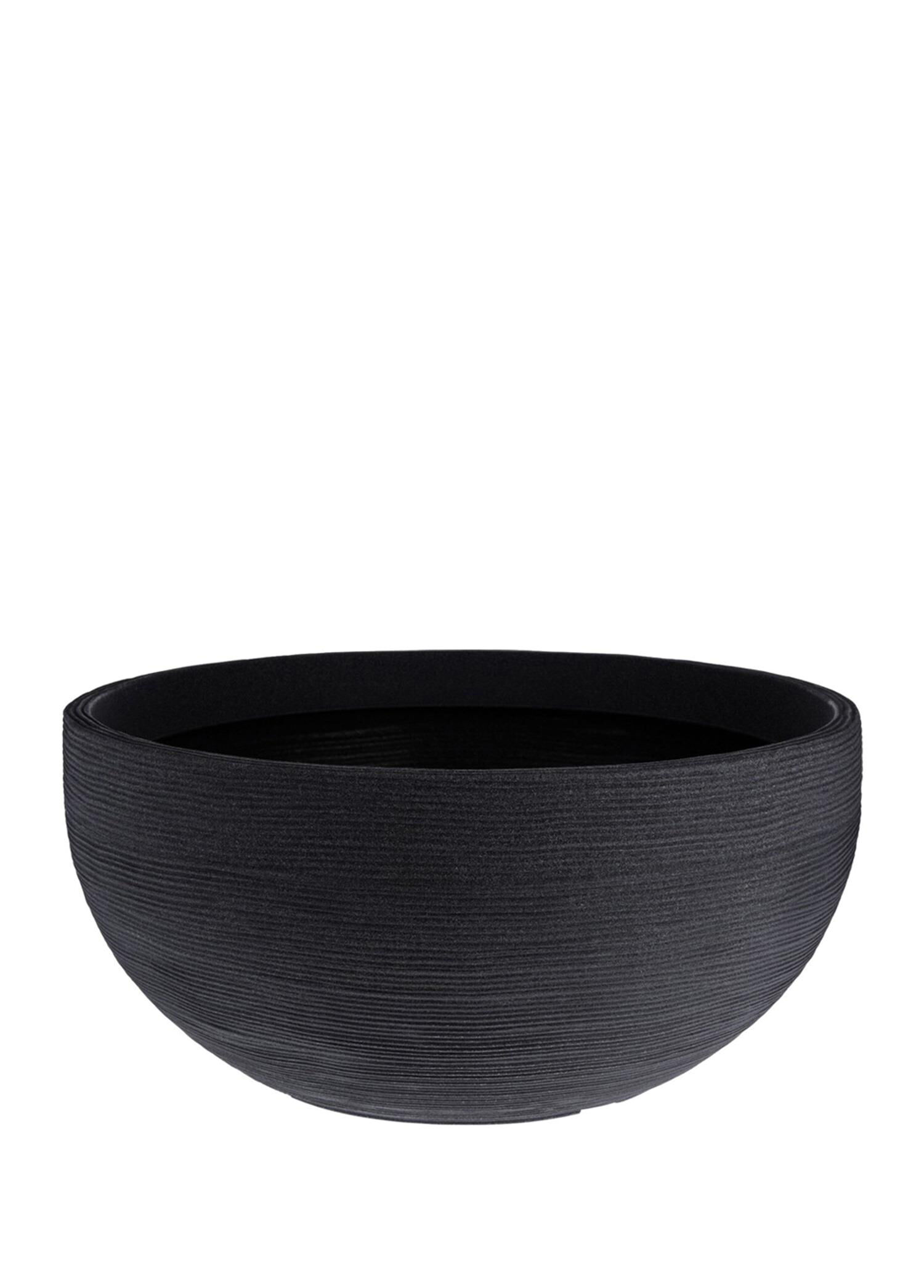 Siyah Plastik Nervürlü Saksı  58 x 27 cm