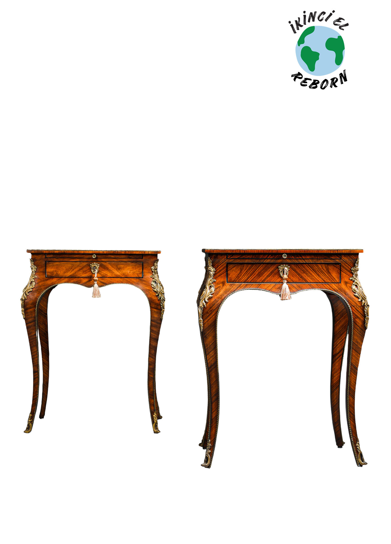 Althorp Accent Tables Kahverengi 2'li Sehpa