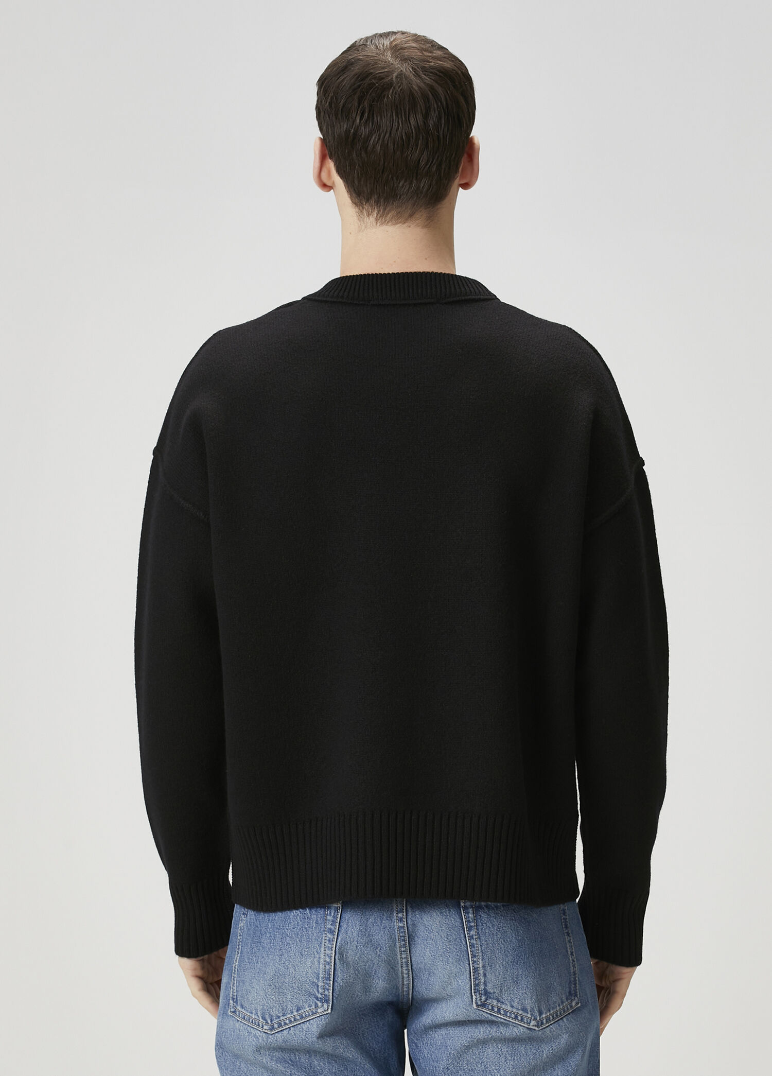 Black Ami Paris Black Men Black Wool Sweater 1653373 | Beymen