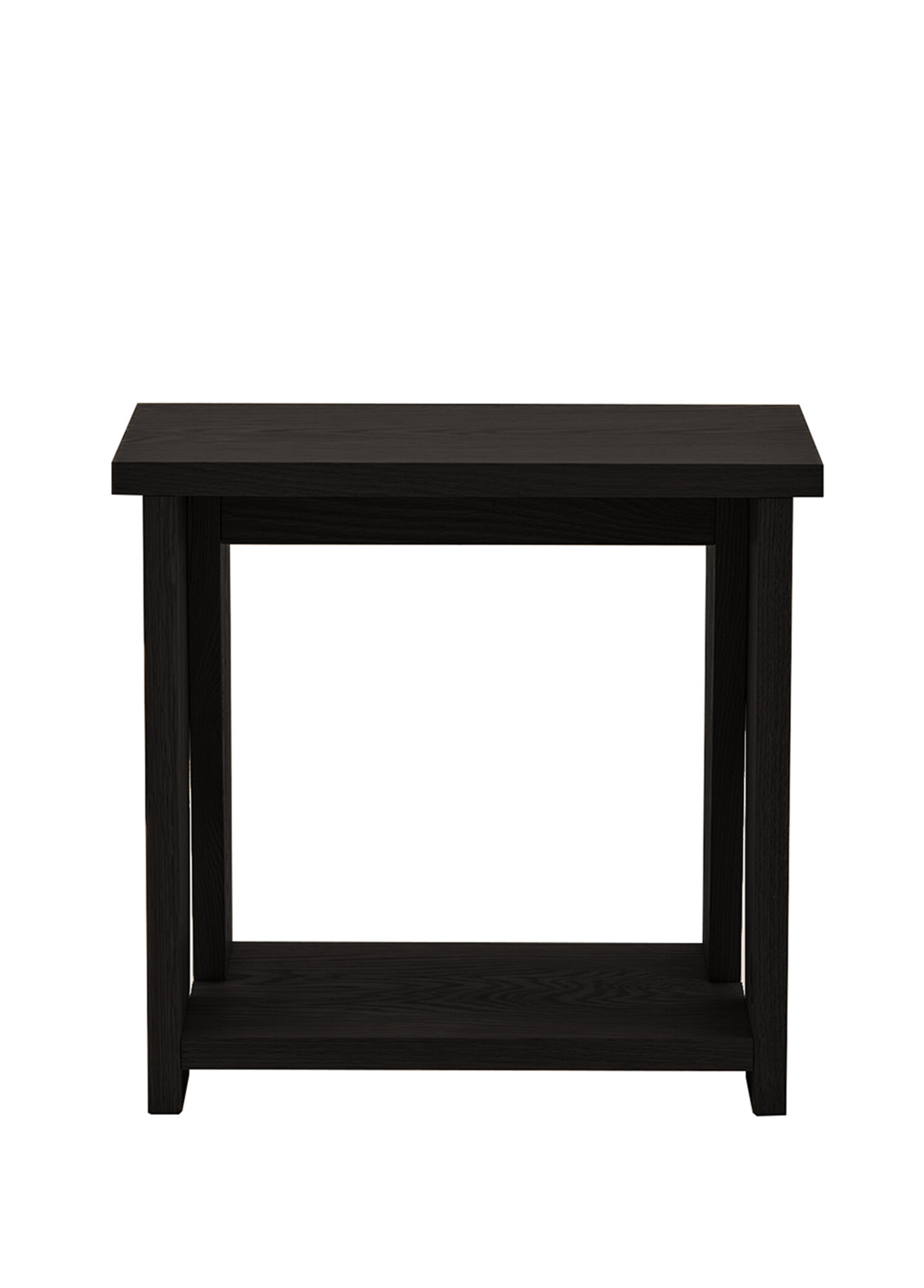 Wa Stool Charcoal Black Ahşap Tabure