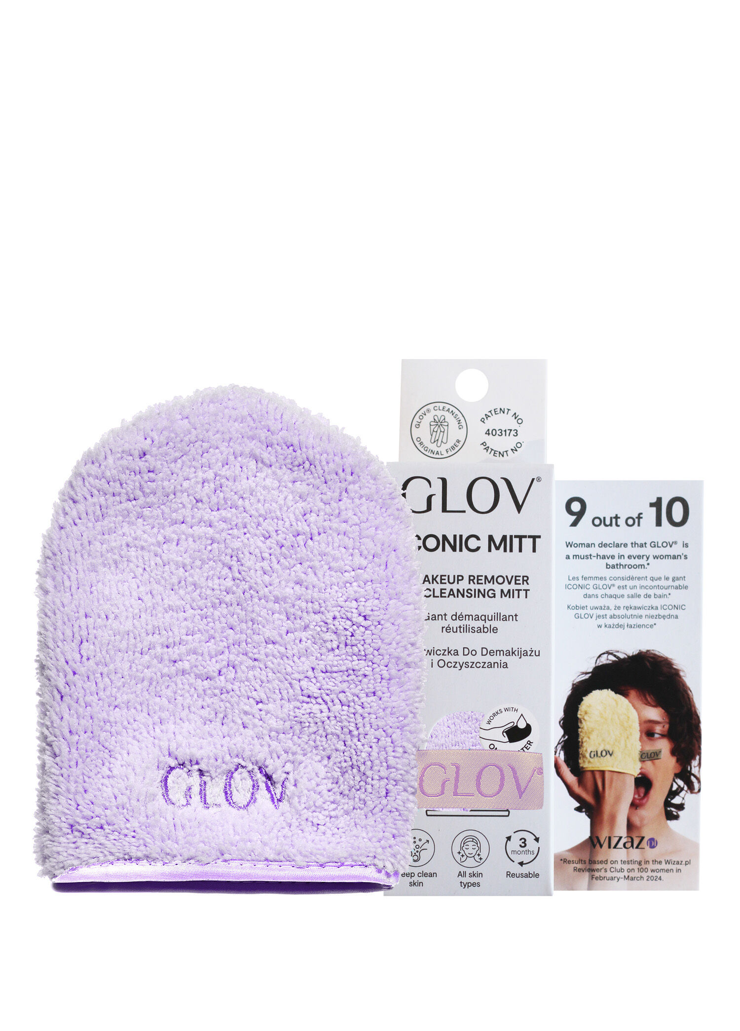 Iconic Mitt - Makeup Remover Cleansing Verry Berry
