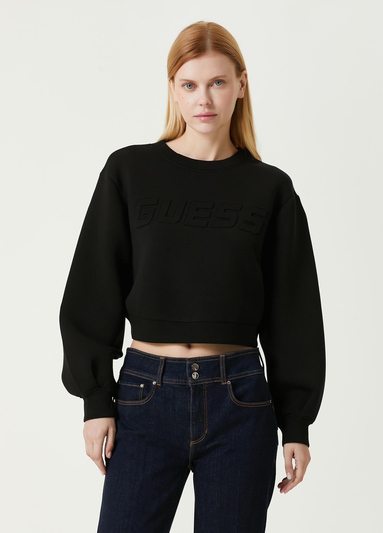 Cindra Siyah Logolu Sweatshirt