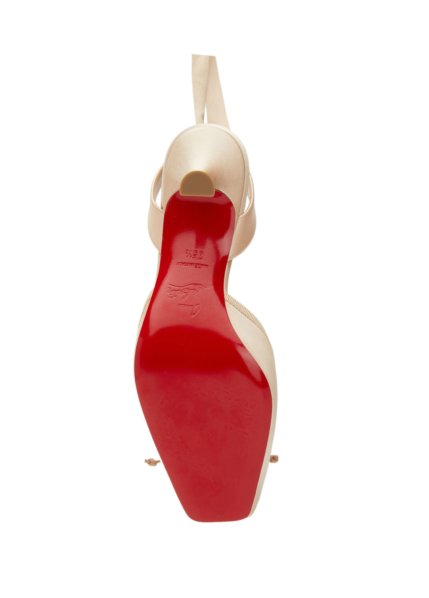 Christian Louboutin Nude Kadın Cassia Nude İpek Topuklu Ayakkabı