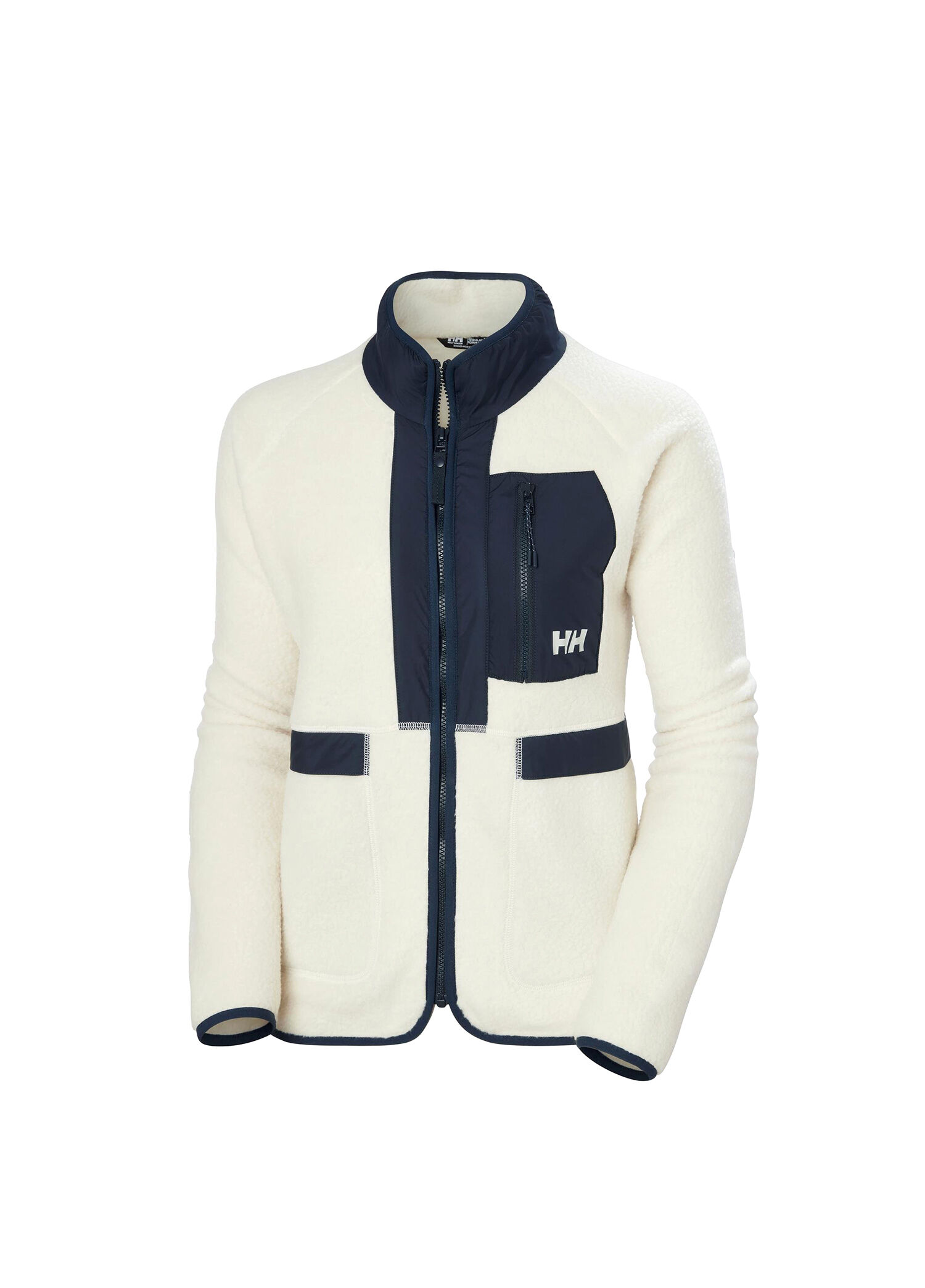 W Aurora Pile Cream Fermuarlı Kadın Spor Sweatshirt
