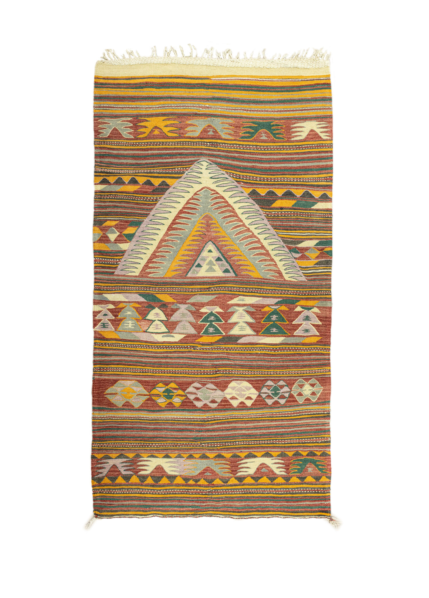 Dirse Renkli El Dokuma Kilim 117x213 cm