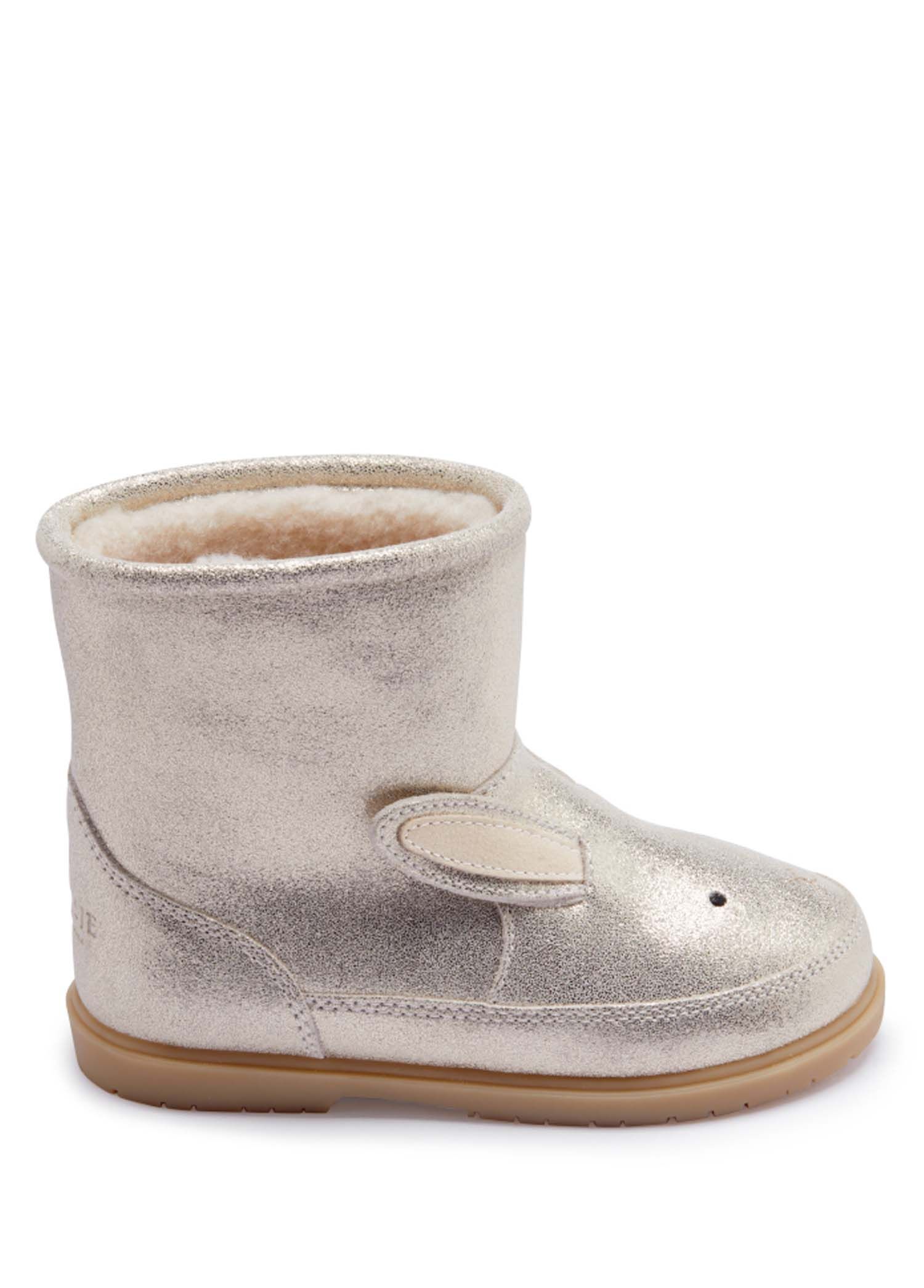 Xelly Silver Unisex Çocuk Deri Bot