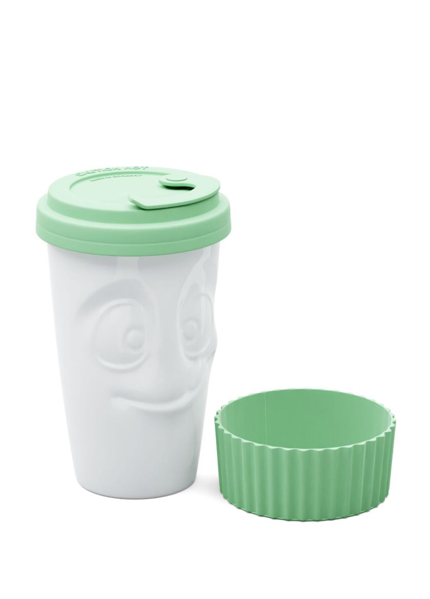 To Go Yeşil Porselen Kupa