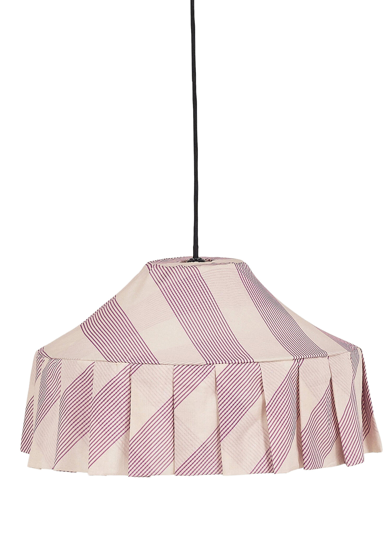 Nicole Lilac Diagonal Stripe Aydınlatma Şapkası