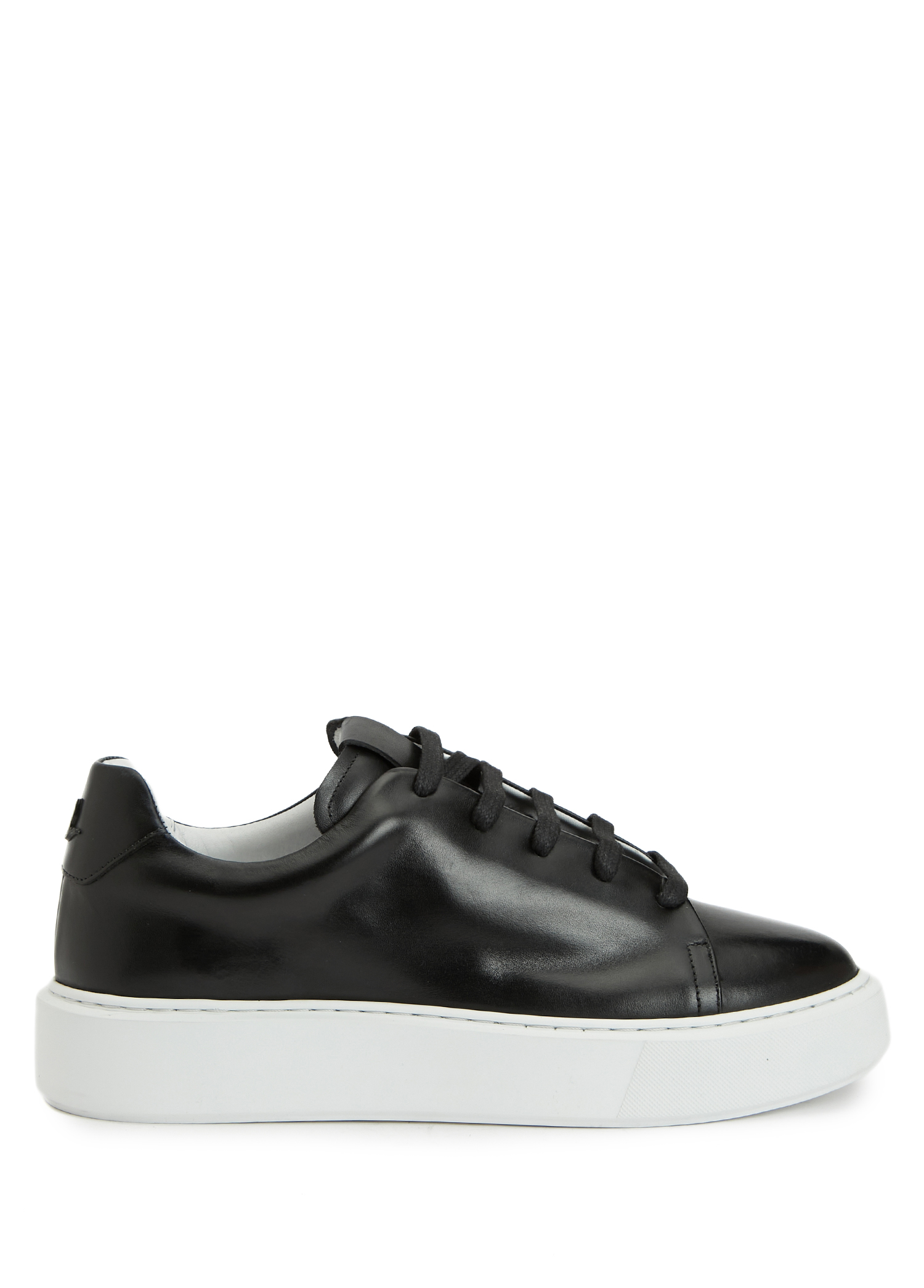 Siyah Kadın Deri Sneaker